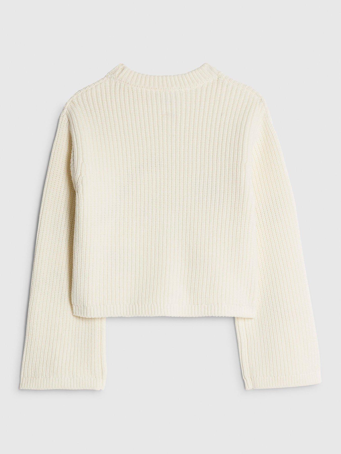 Image 2 of 4 of River Island Older Girls Ladybird Lips Jumper - Cream