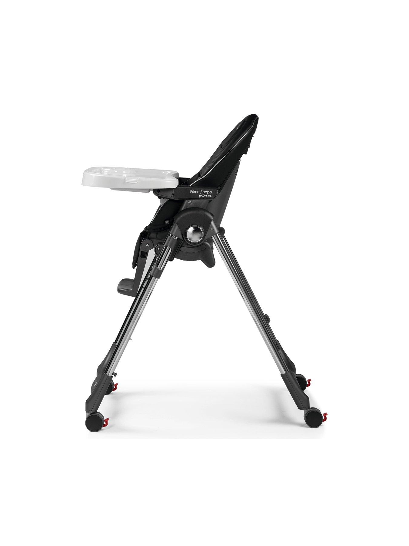 Image 2 of 4 of Peg Perego Prima Pappa Follow Me Highchair - Hi Tech Liquorice