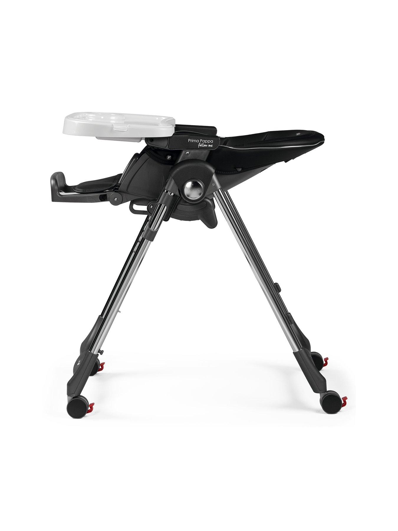 Image 3 of 4 of Peg Perego Prima Pappa Follow Me Highchair - Hi Tech Liquorice