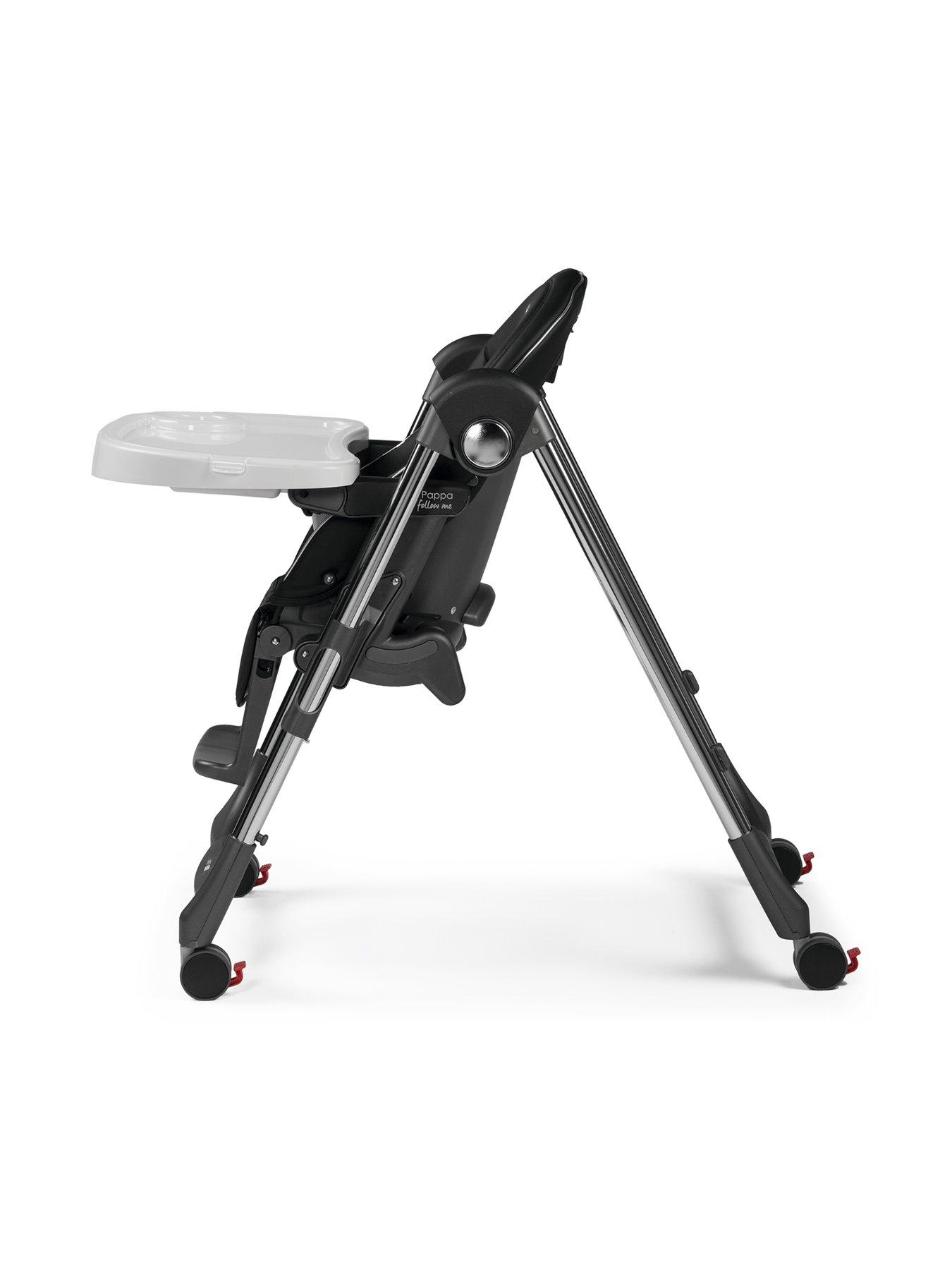 Image 4 of 4 of Peg Perego Prima Pappa Follow Me Highchair - Hi Tech Liquorice