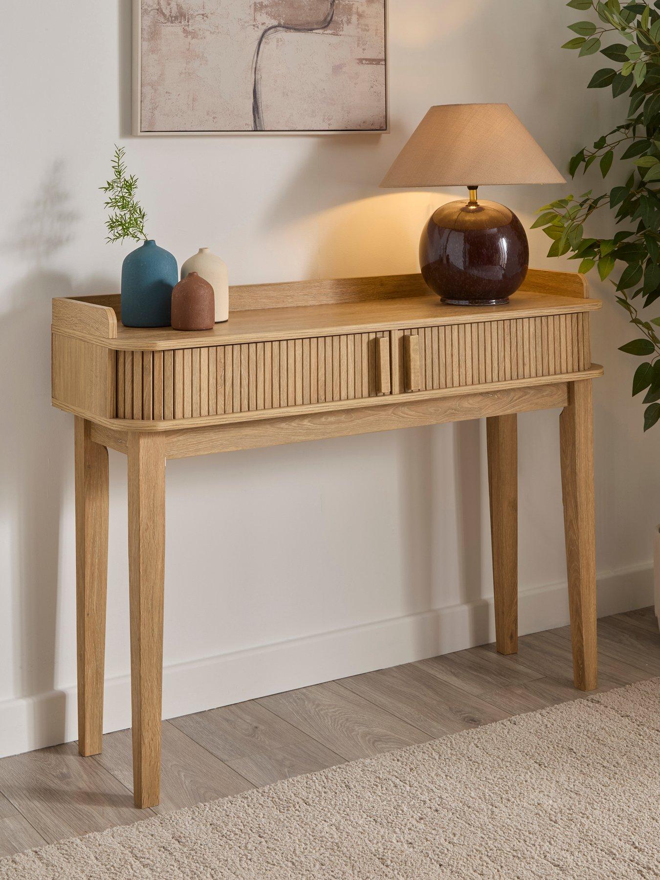 The Very Collection Louvre Console Table - Oak