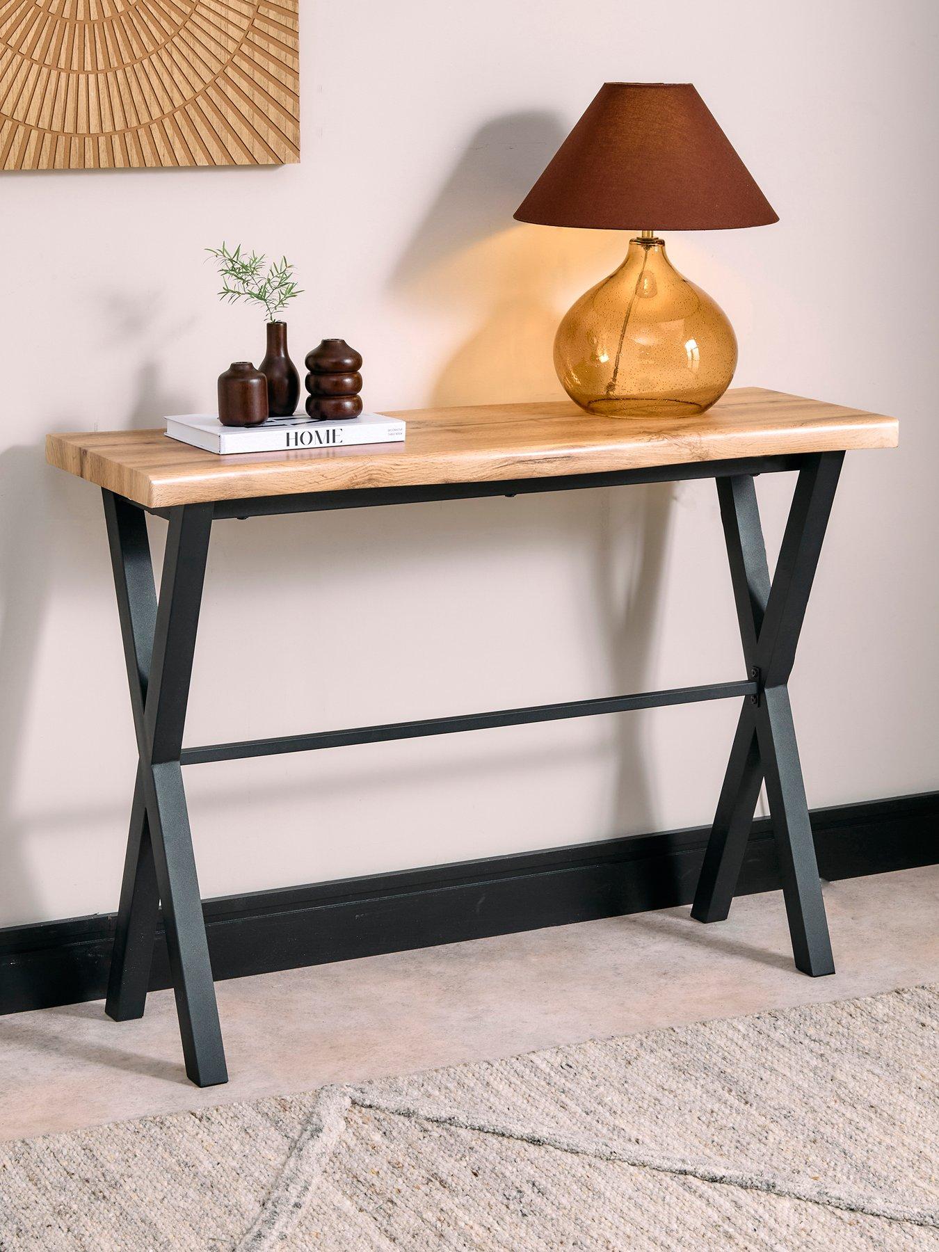 The Very Collection Mathers Console Table - Oak/Black