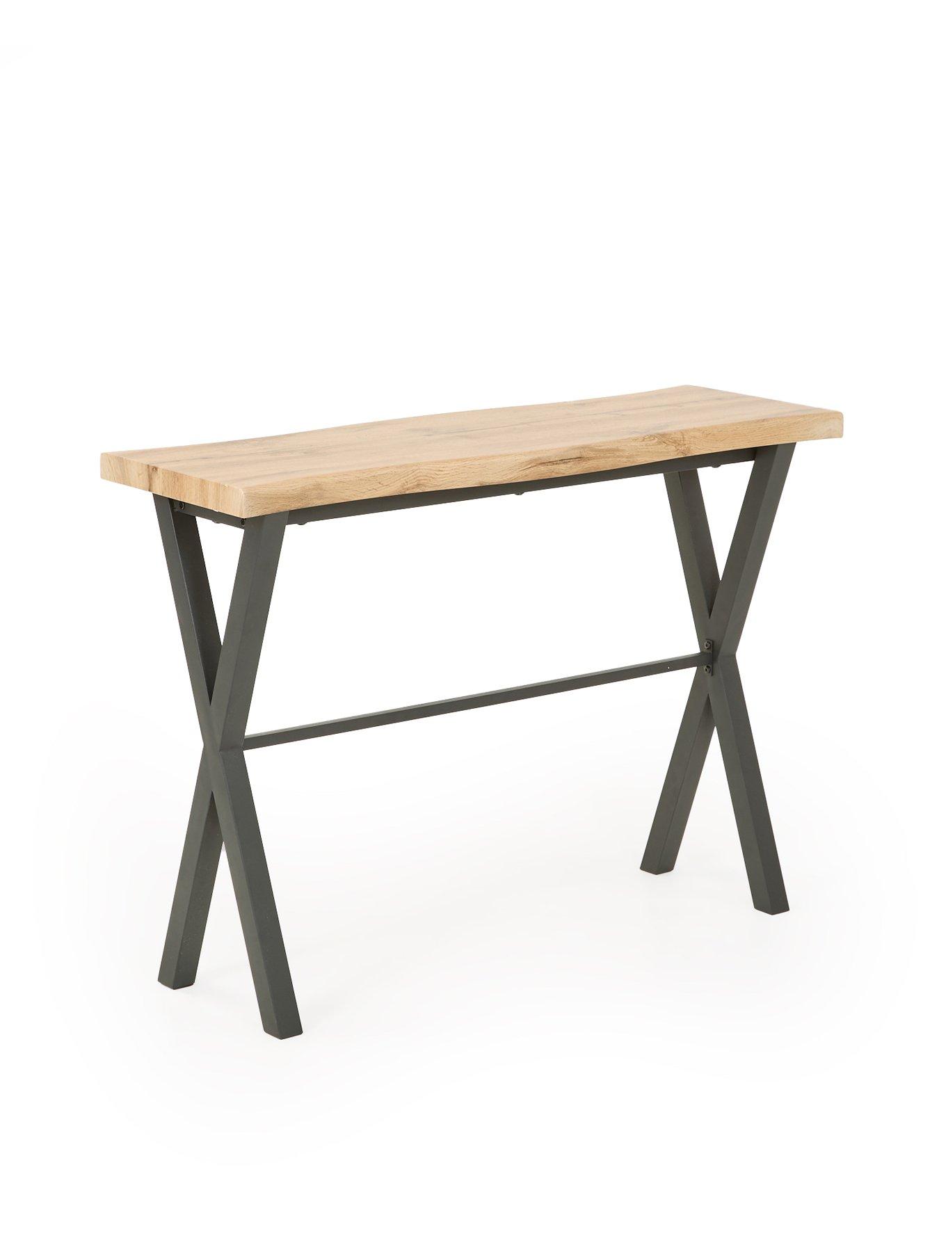 Image 3 of 7 of The Very Collection Mathers Console Table - Oak/Black - FSC&reg; Certified
