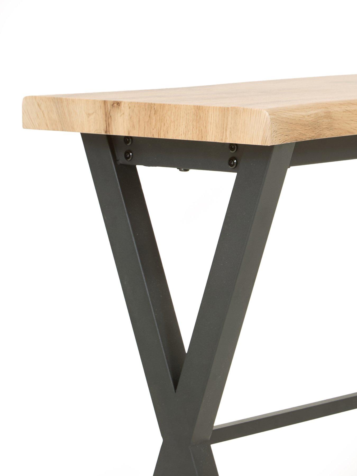 Image 4 of 7 of The Very Collection Mathers Console Table - Oak/Black - FSC&reg; Certified