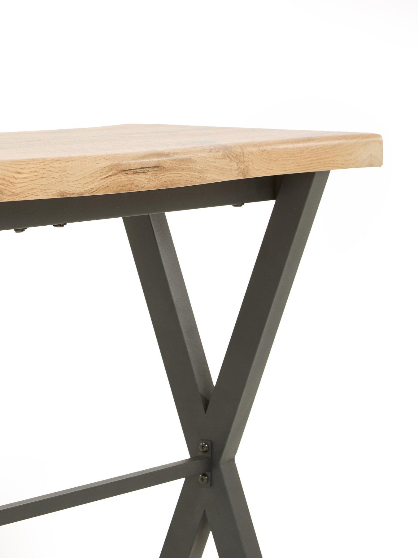 Image 5 of 7 of The Very Collection Mathers Console Table - Oak/Black - FSC&reg; Certified