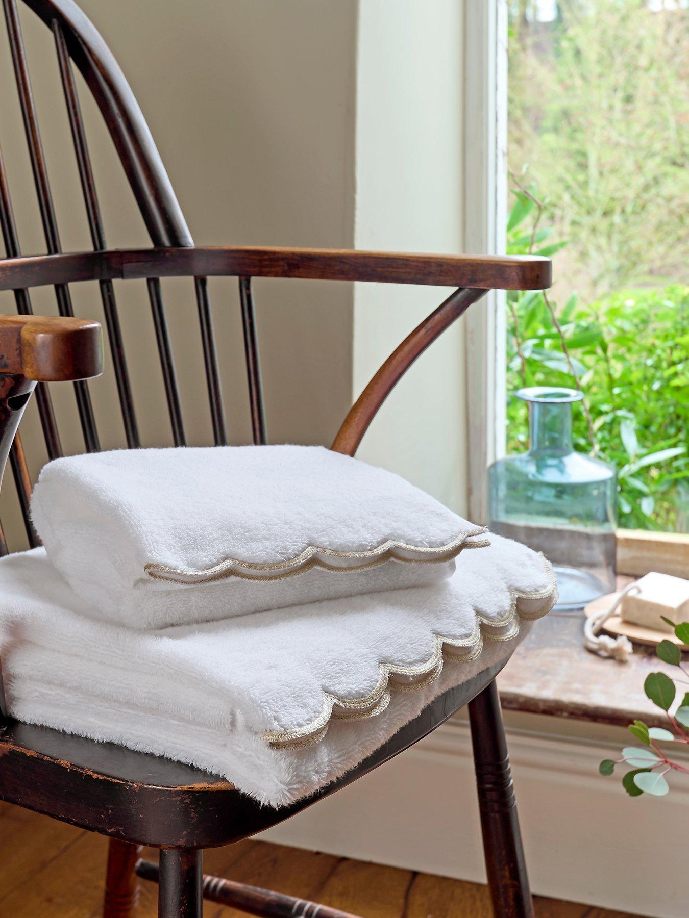 Image 1 of 3 of Christy Scallop Edge Towel Range