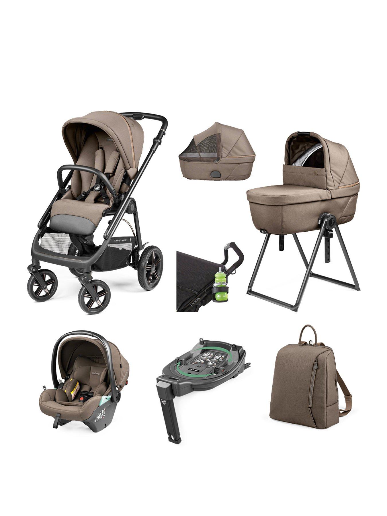 Image 1 of 7 of Peg Perego Veloce TC Deluxe Travel System - Pink Bark