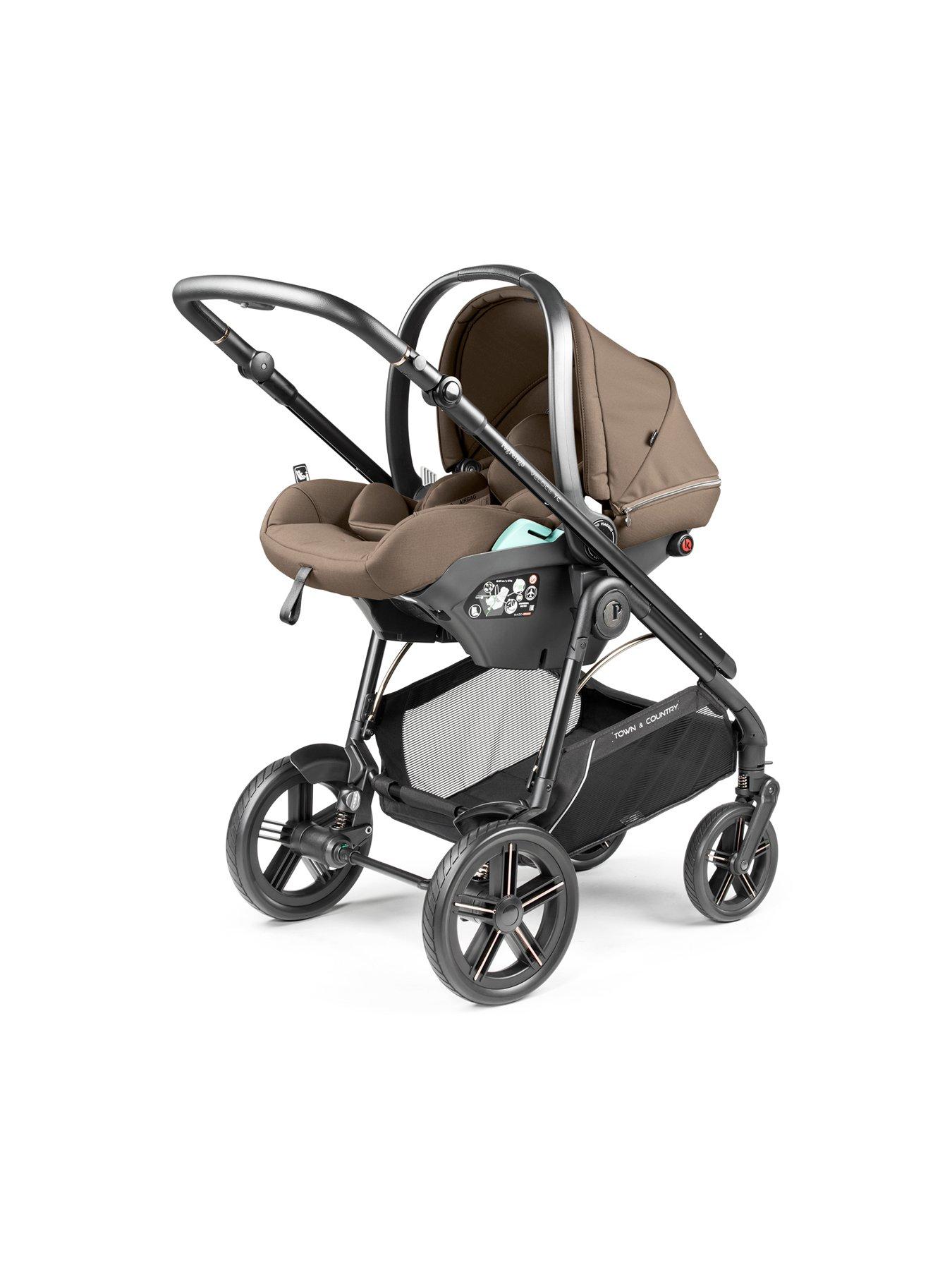 Image 3 of 7 of Peg Perego Veloce TC Deluxe Travel System - Pink Bark