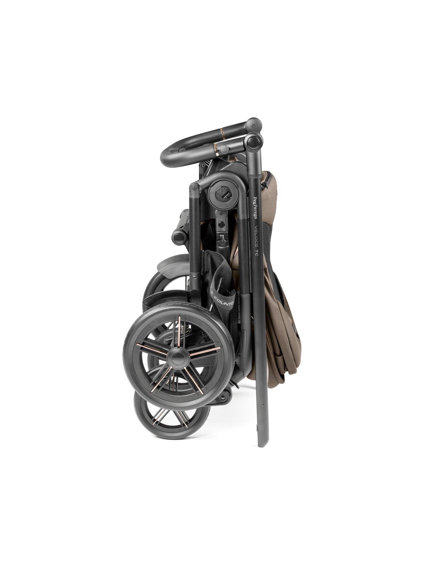 Image 6 of 7 of Peg Perego Veloce TC Deluxe Travel System - Pink Bark