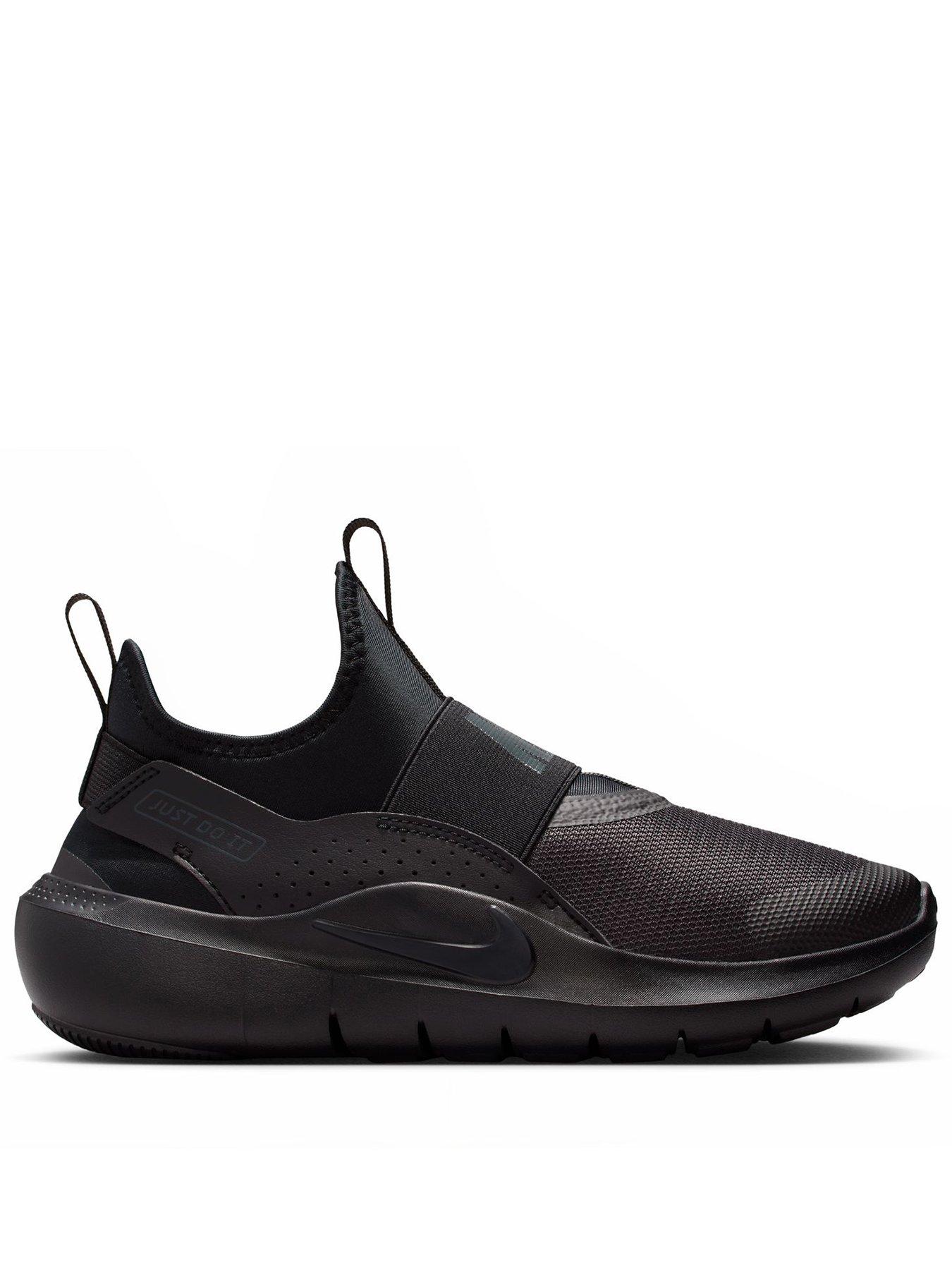 Nike Big Kids Flex Runner 4 Running Trainers, Black/Black-Anthracite, Size 5.5 Older