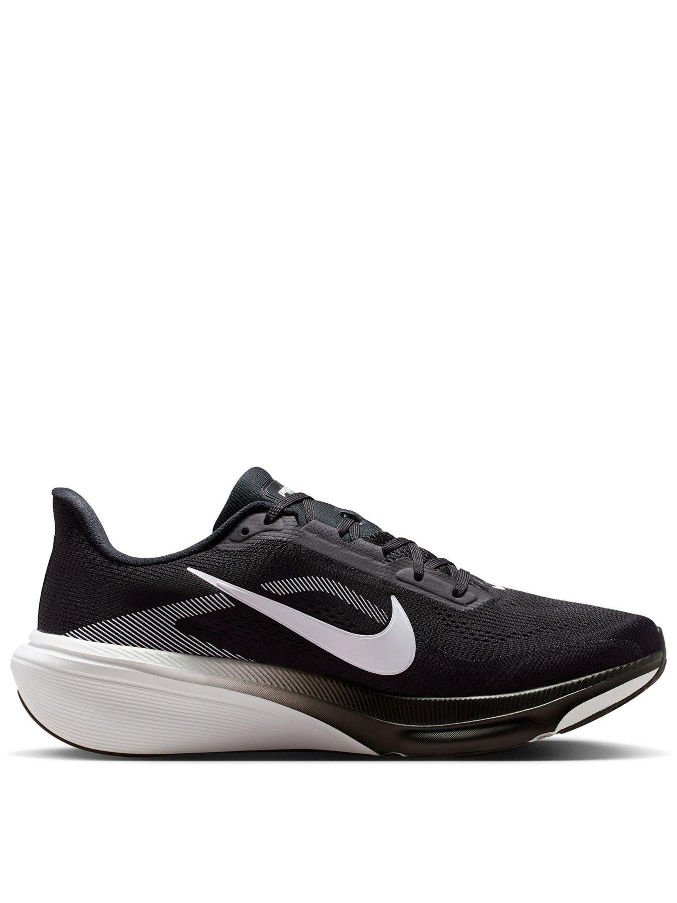 Nike Mens Pegasus 42 Running Road Trainers, Black/White-Photon Dust, Size 7.5, Men