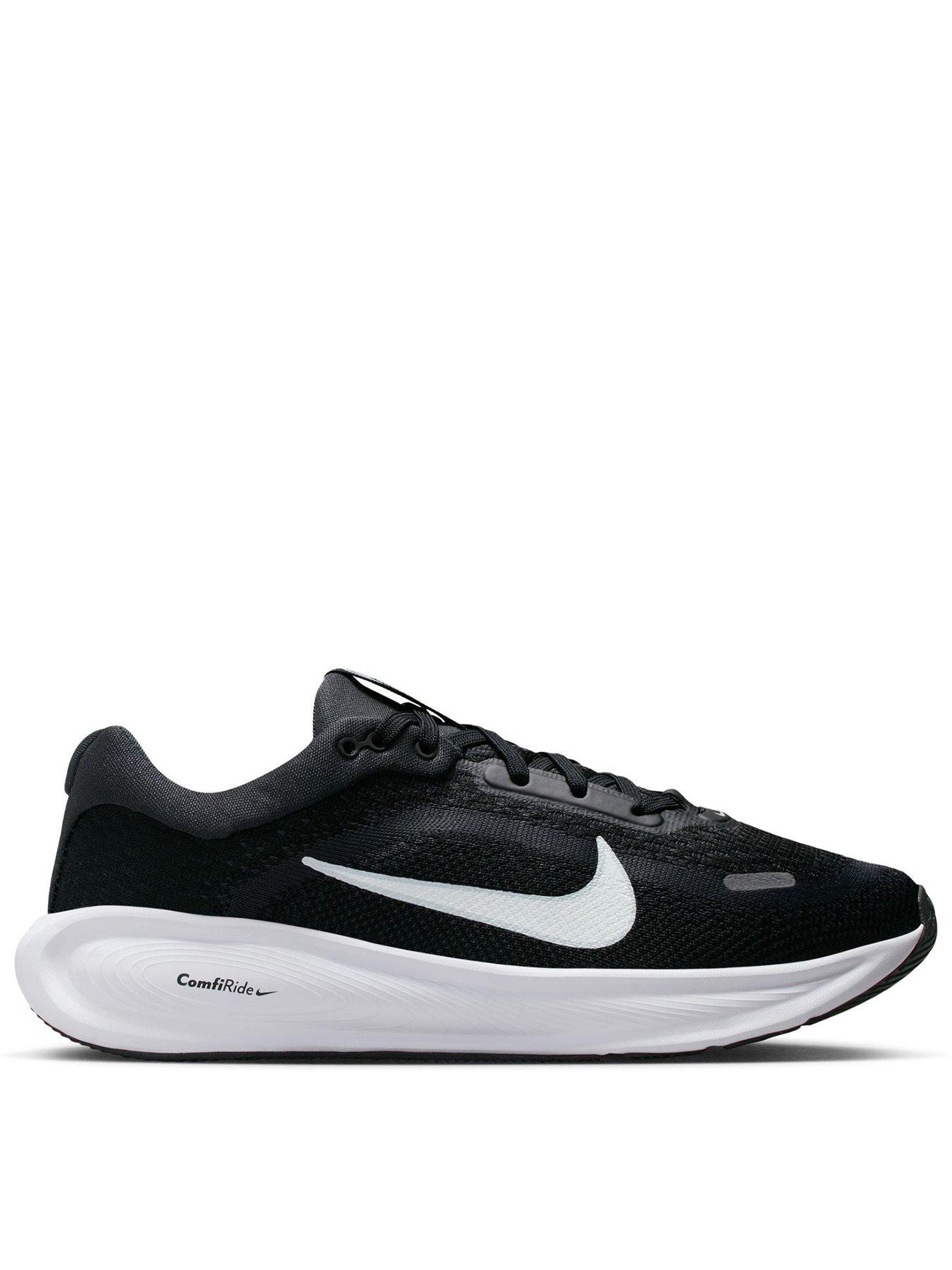 Nike Junior Stellar Ride Trainers, Black/White/Grey/Platinum, Size 4 Older