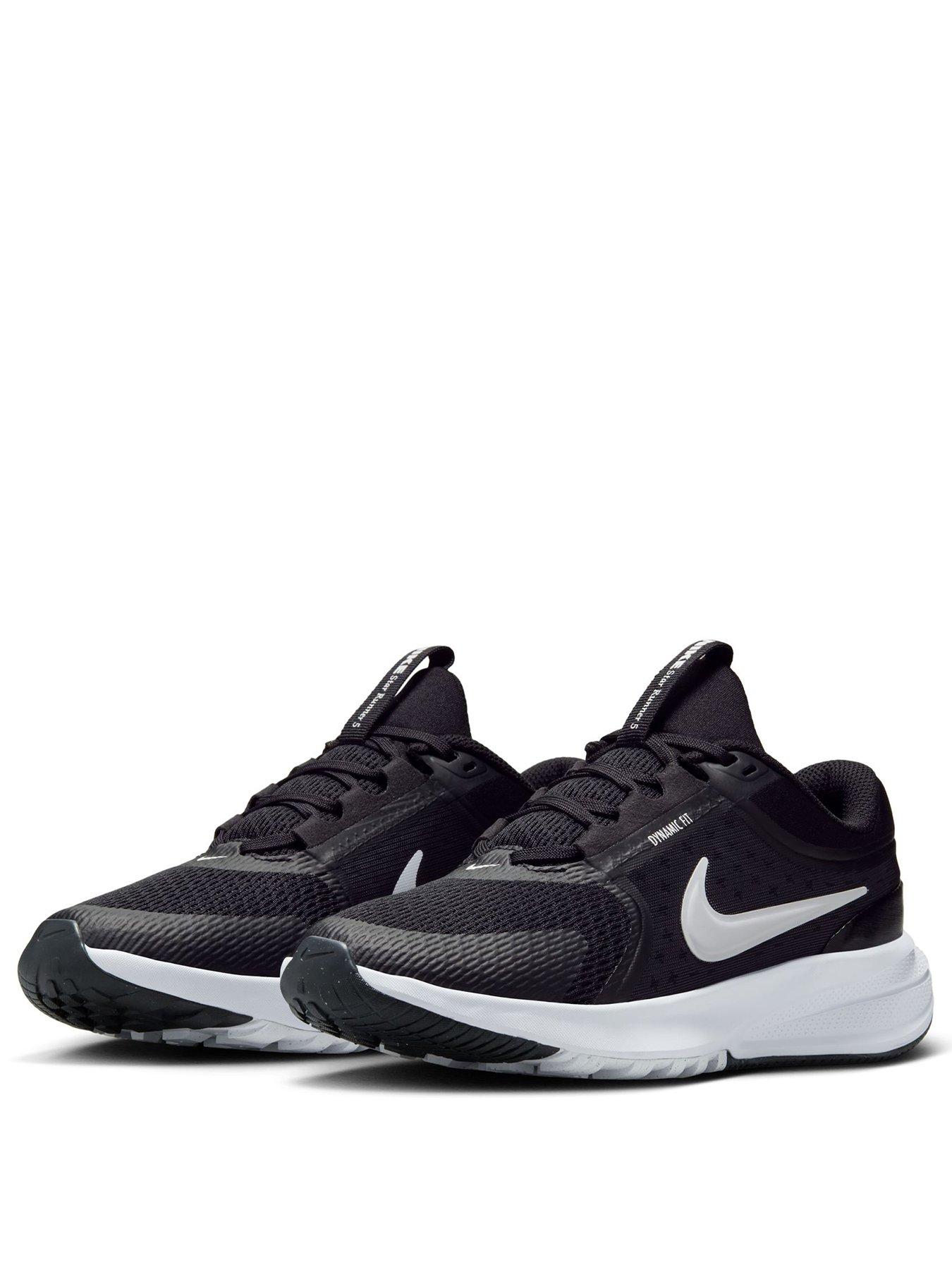 Image 2 of 8 of Nike Big Kids Star Runner 5 Running Trainers - Black/White