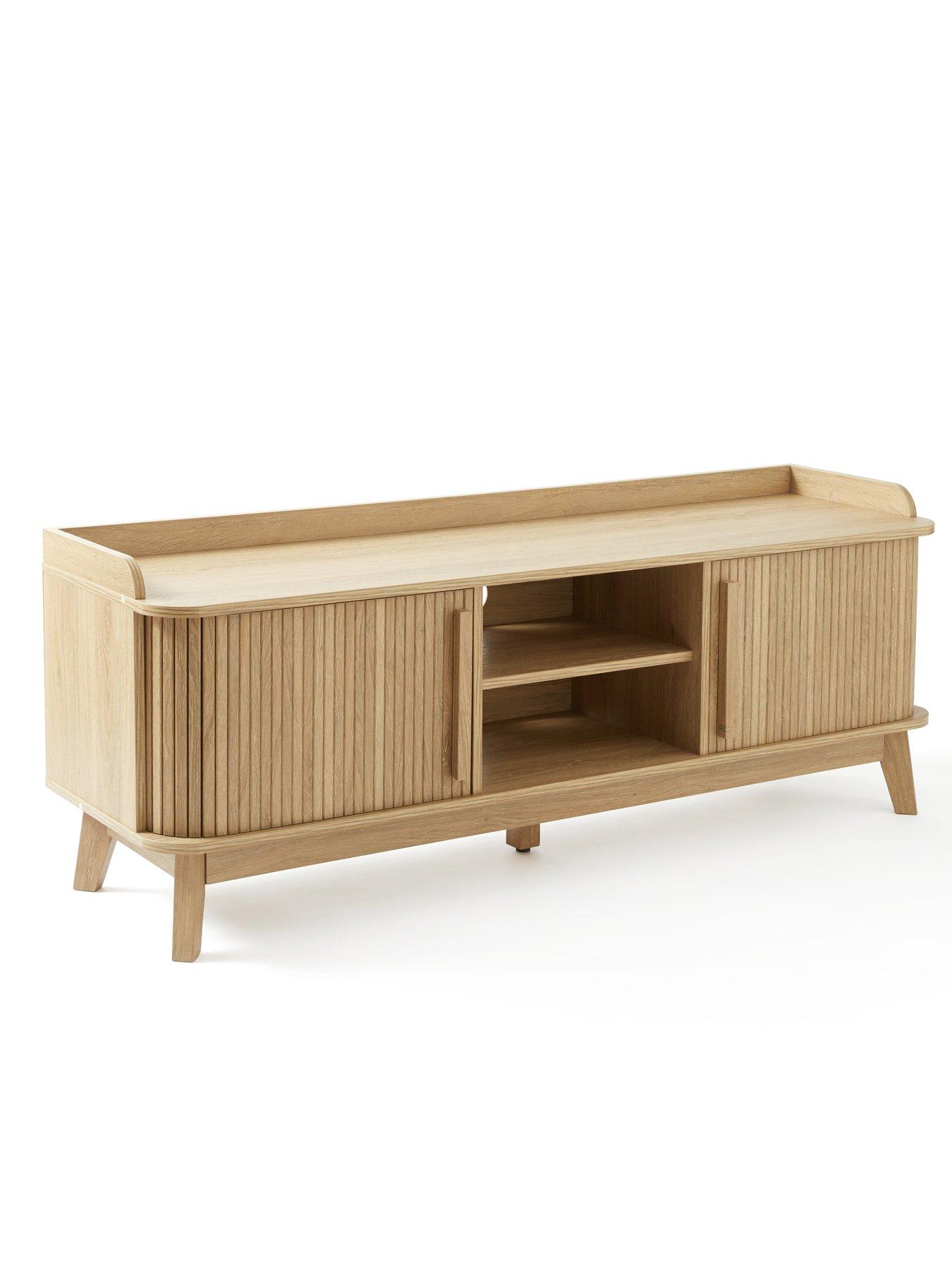 Image 3 of 7 of The Very Collection Louvre TV Unit - Oak - &nbsp;fits up to&nbsp;65 inch TV