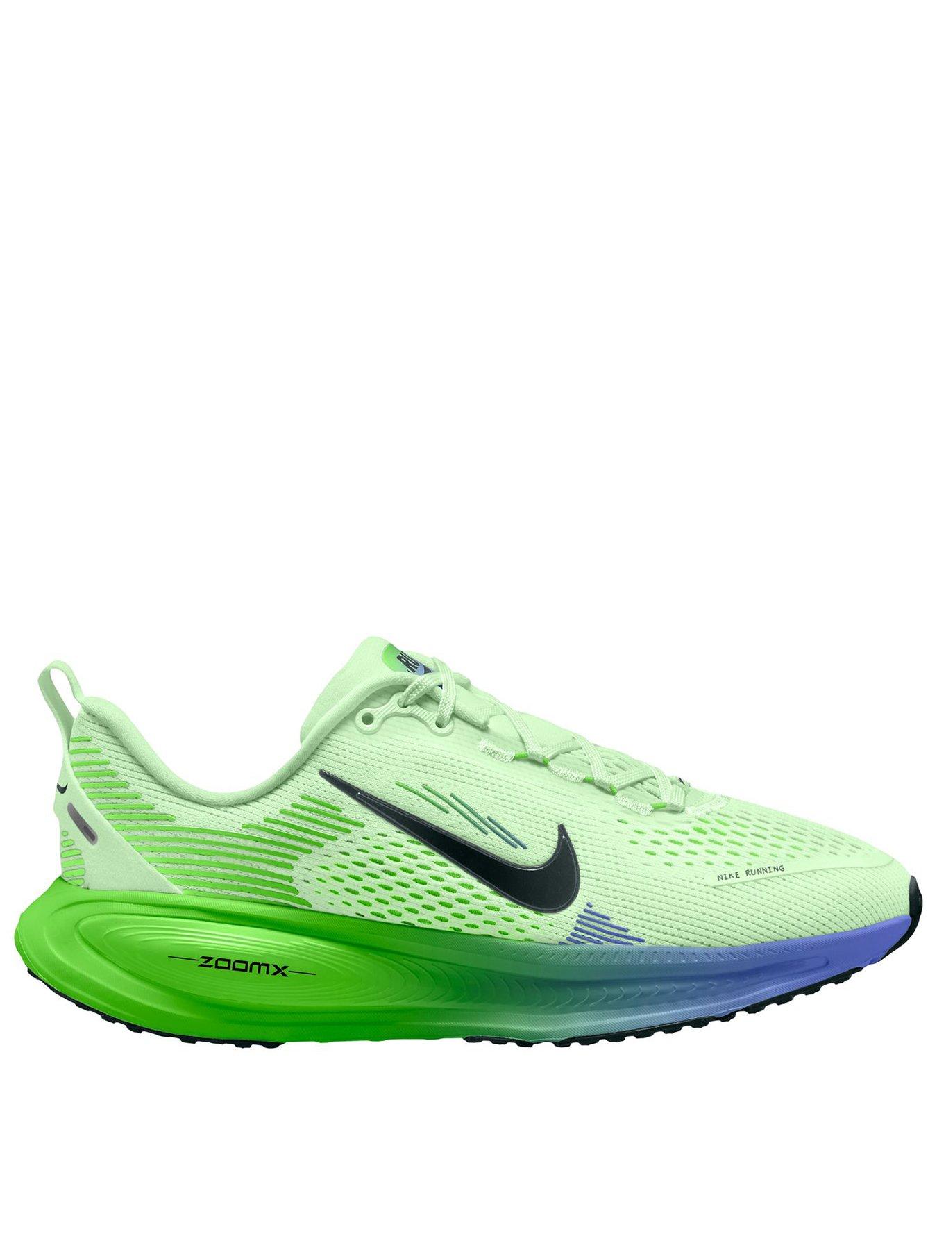 Nike Junior Vomero 18 Trainers, Volt Tint/Black Spruce-Volt Ti, Size 4 Older