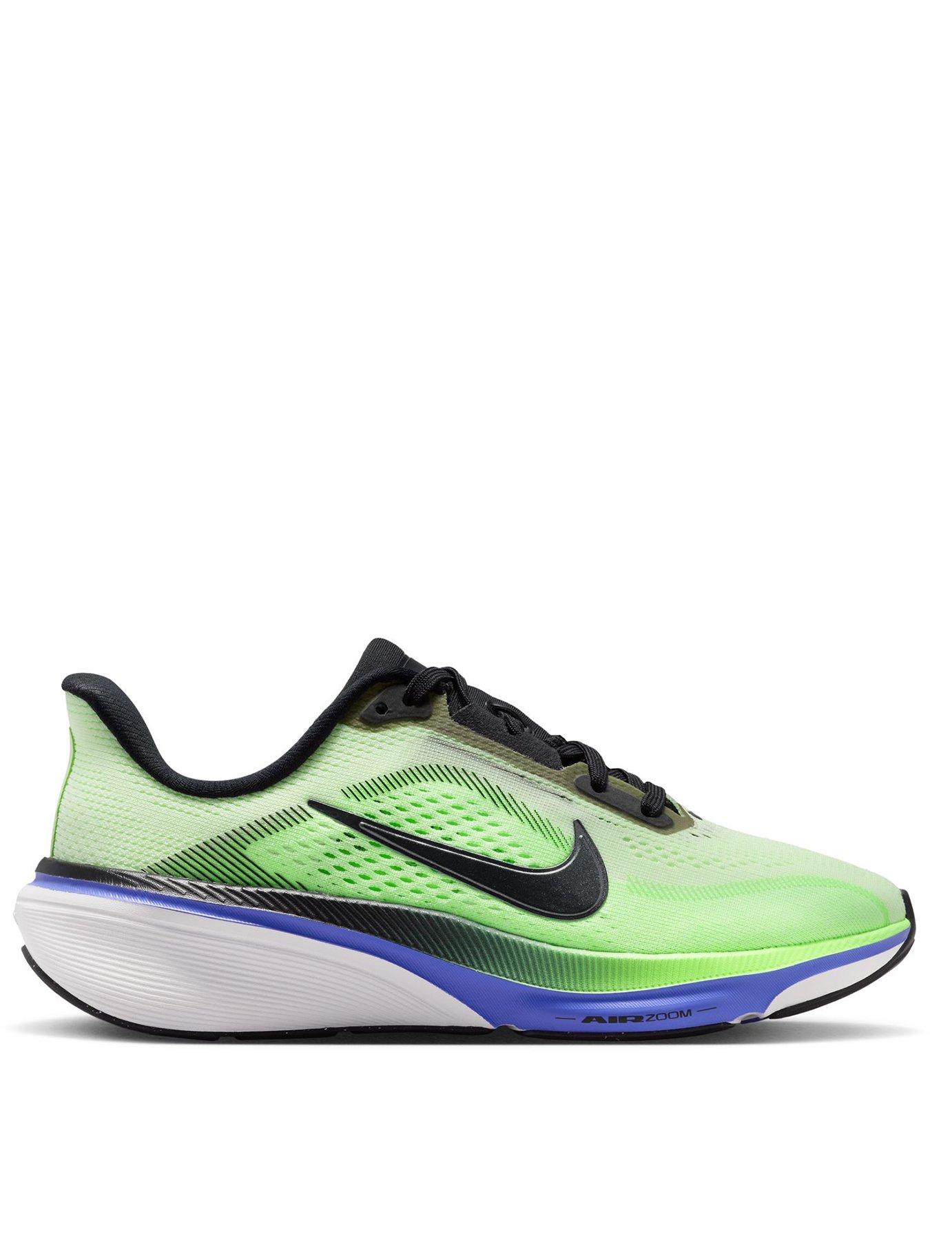 Nike Junior Pegasus 42 Trainers, Volt Tint/Black Spruce-Sapphir, Size 5.5 Older