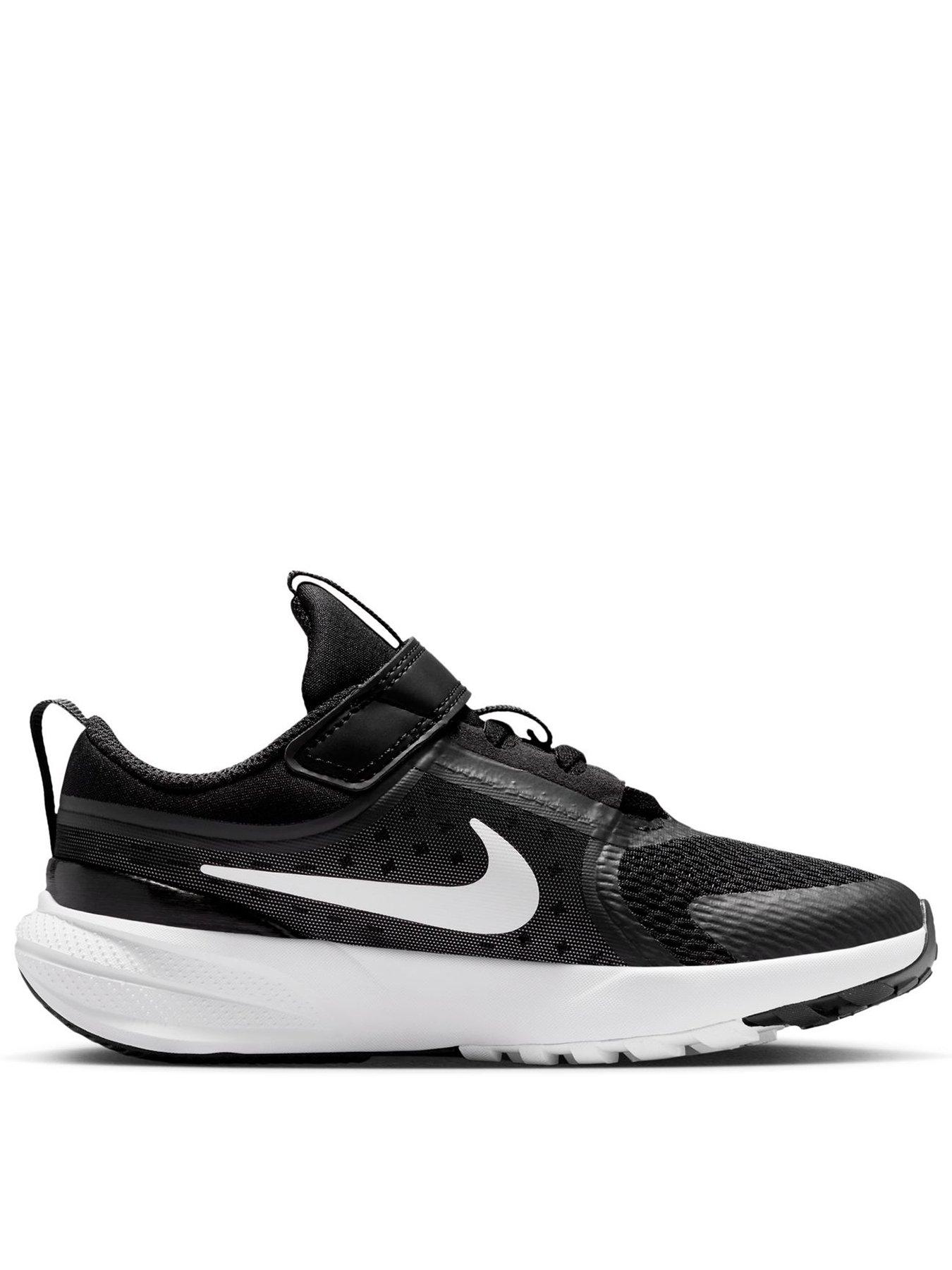 Nike Little Kids Star Runner 5 Running Shoes - Black/White