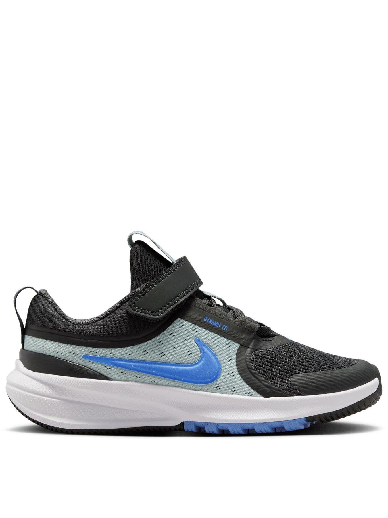 Nike Little Kids Star Runner 5 Running Trainers, Anthracite/Blue Crystal-Light, Size 13 Younger
