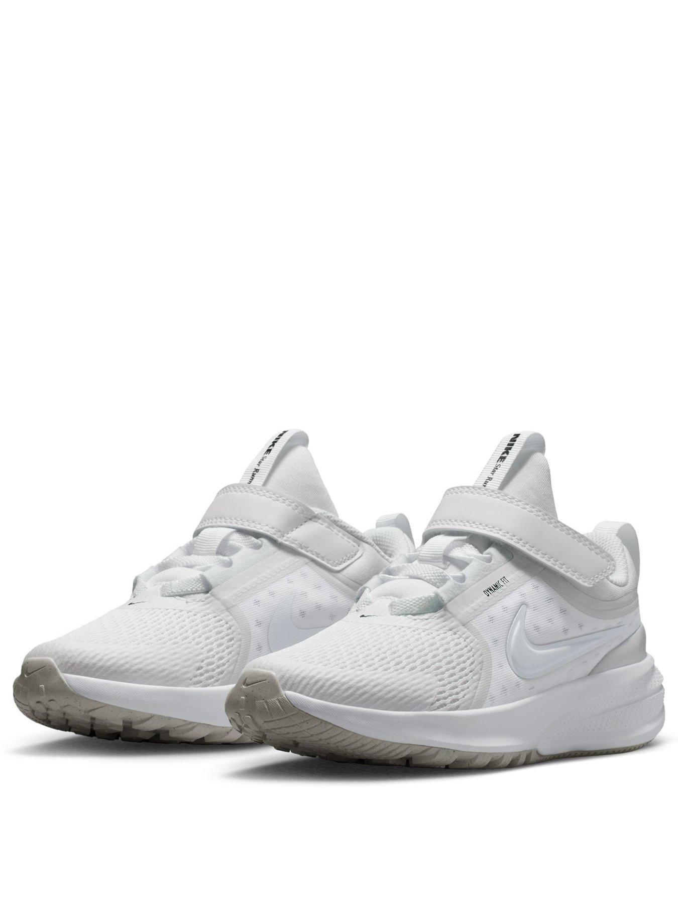 Image 2 of 8 of Nike Little Kids Star Runner 5 Running Trainers - White
