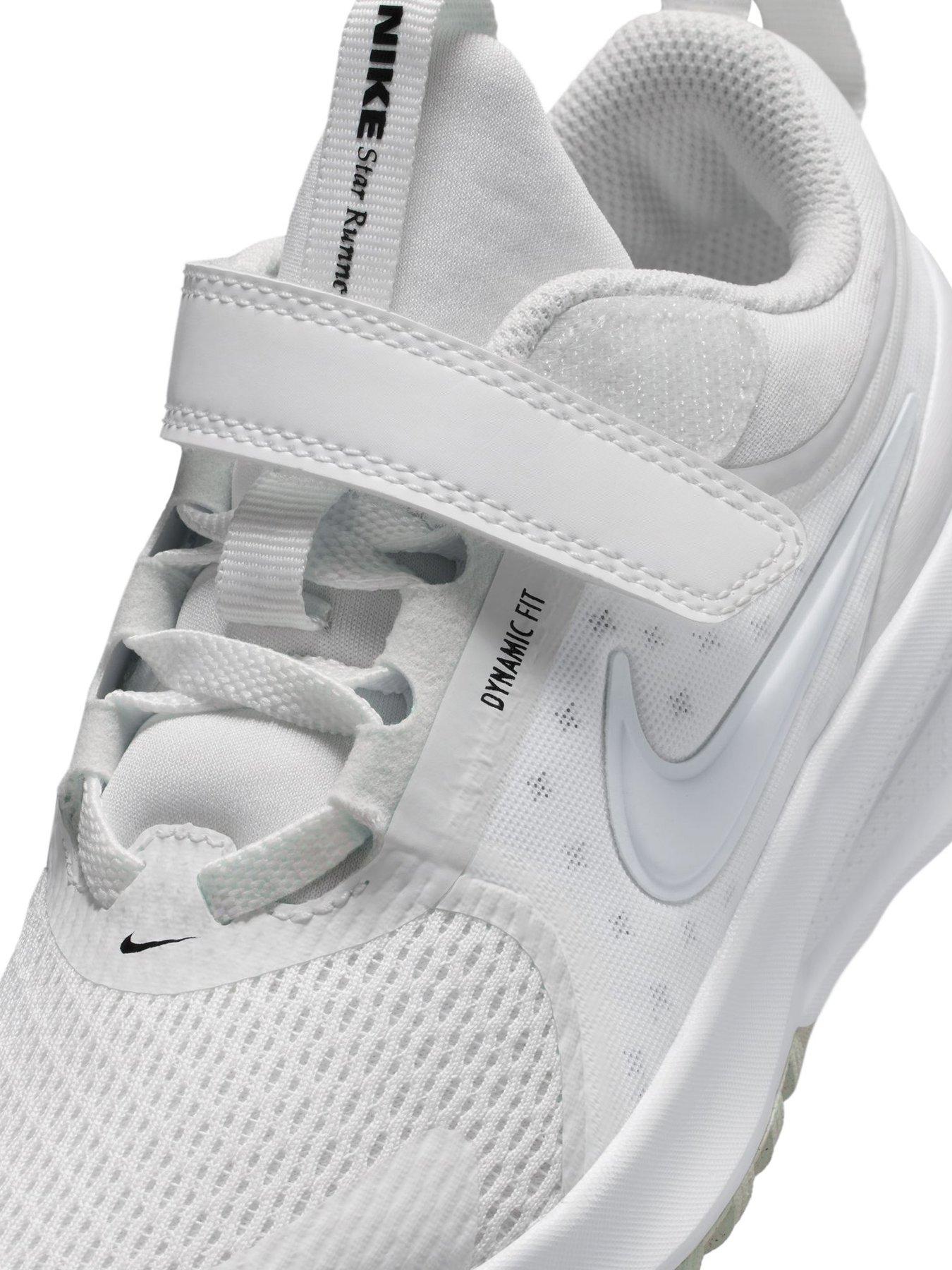 Image 7 of 8 of Nike Little Kids Star Runner 5 Running Trainers - White