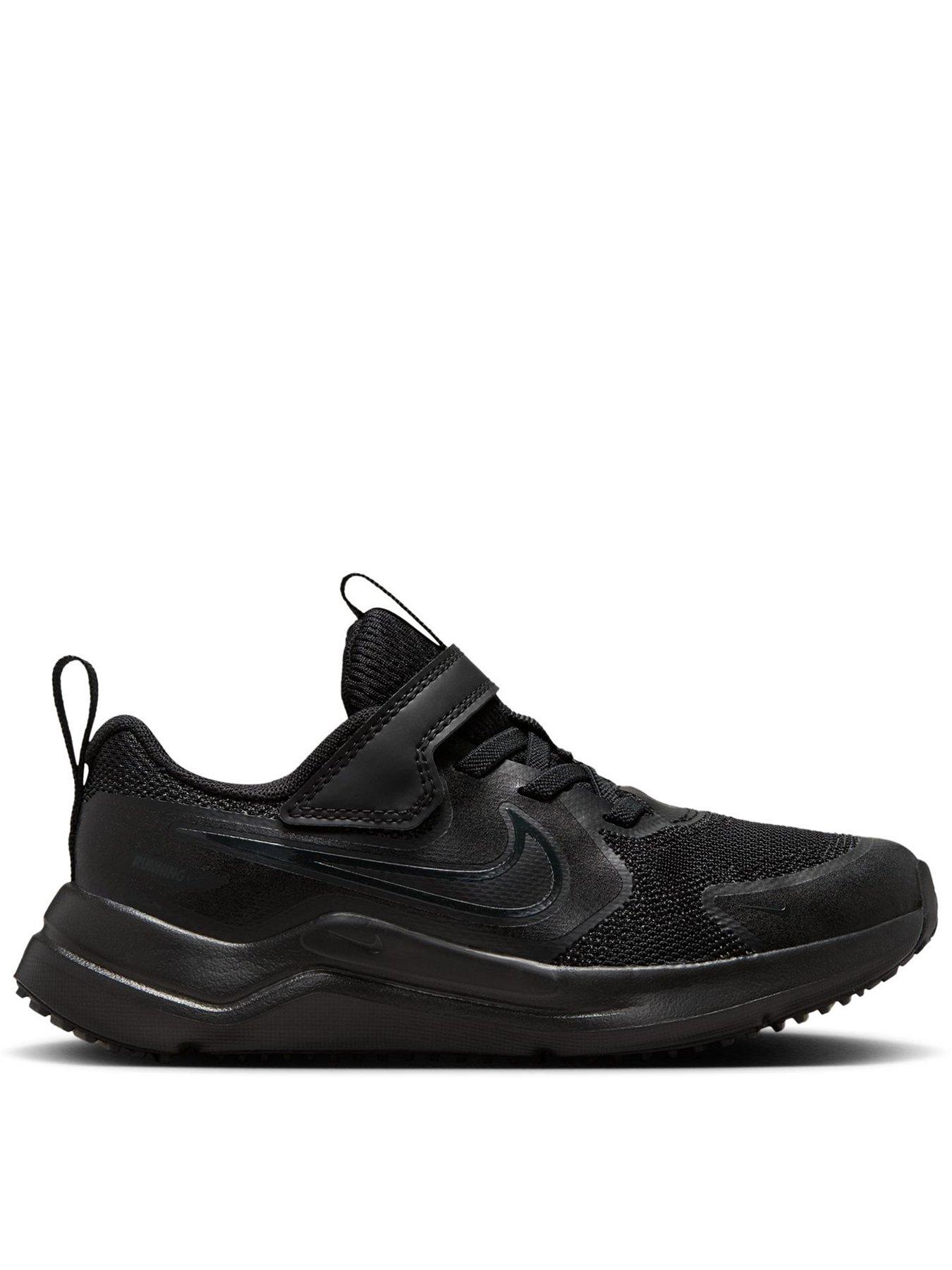 Nike Little Kids' Cosmic Runner Trainers, Black/Anthracite-Black, Size 12 Younger