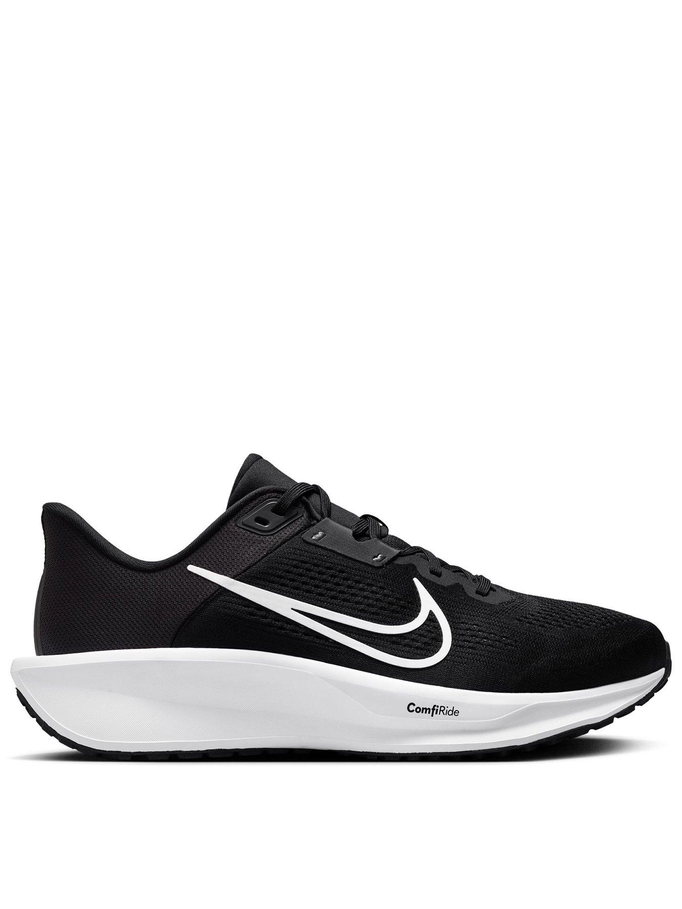 Nike Mens Running Quest 6 Trainers, Black/White-Iron Grey, Size 6, Men