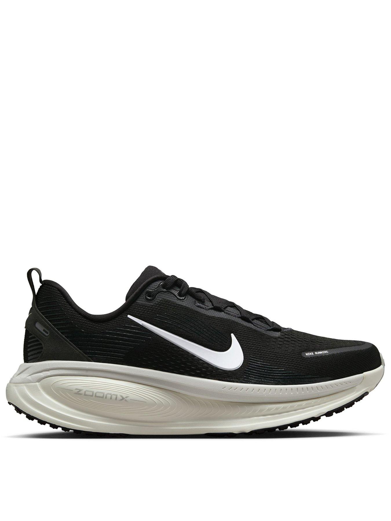Nike Mens Running Vomero 18 Trainers, Black/Summit White-Coconut Mil, Size 7.5, Men