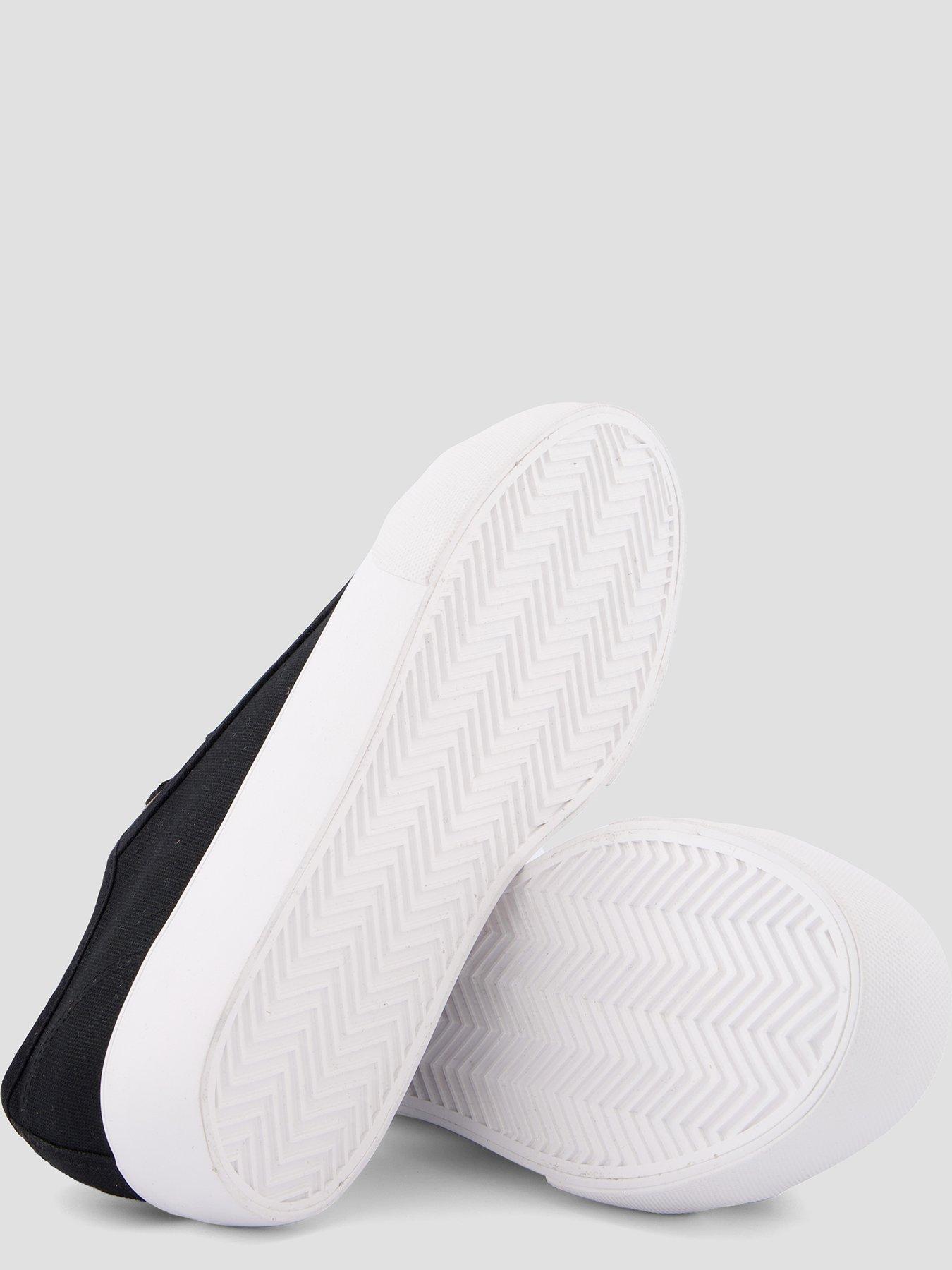 Image 4 of 7 of The Very Collection Canvas Trainers - Black