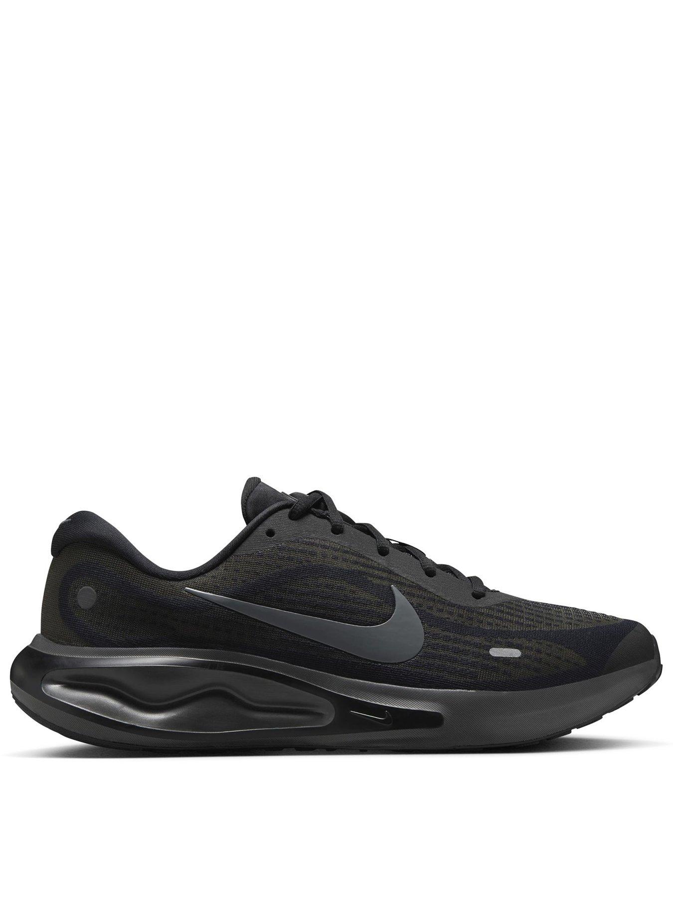 Nike Mens Running Journey Run Trainers, Black/Smoke Grey-Medium Ash, Size 11, Men