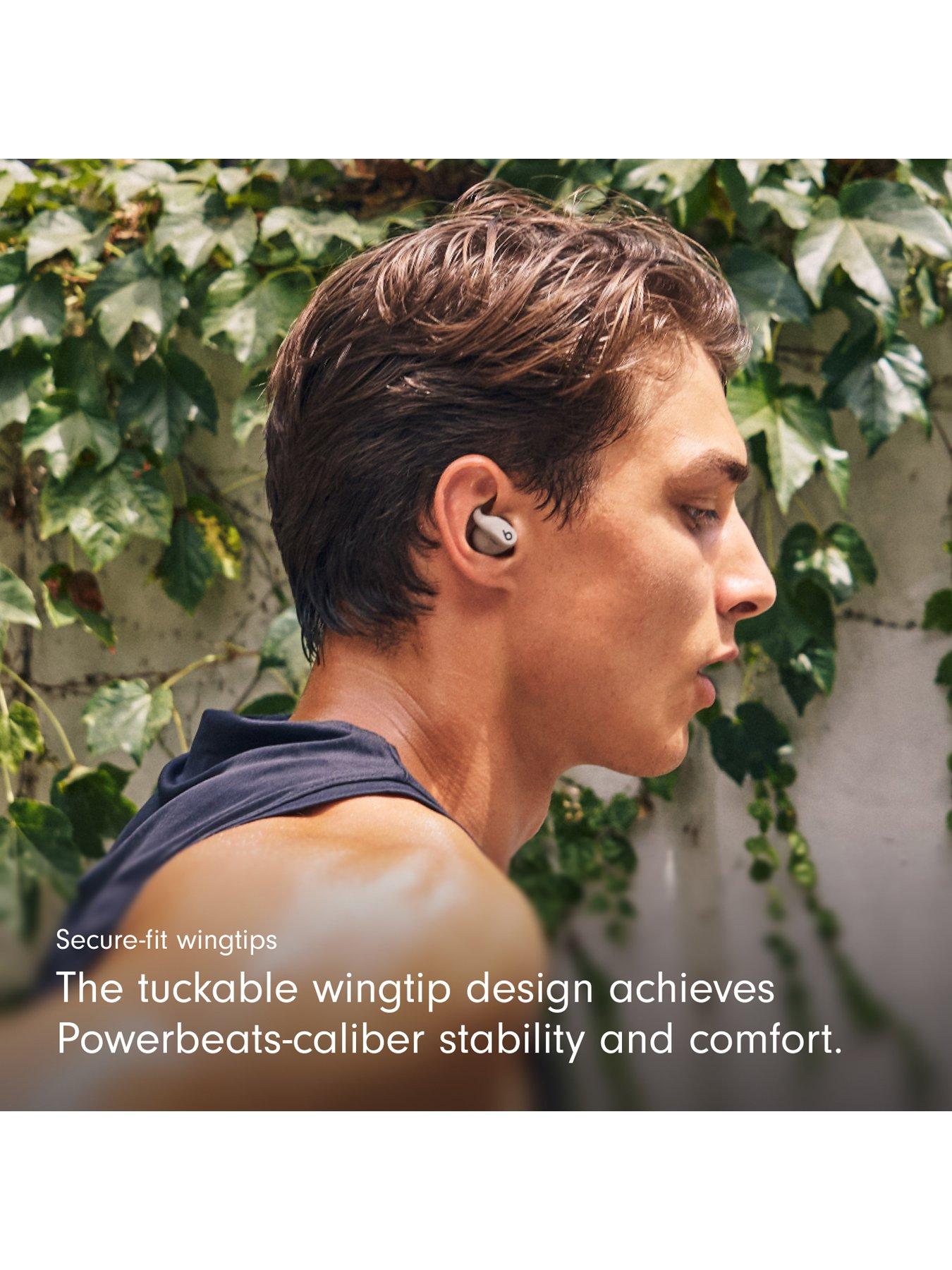 Image 4 of 8 of Beats Powerbeats Fit - Wireless Noise-Cancelling Workout Earbuds with Ultimate Secure Fit - Gravel Grey