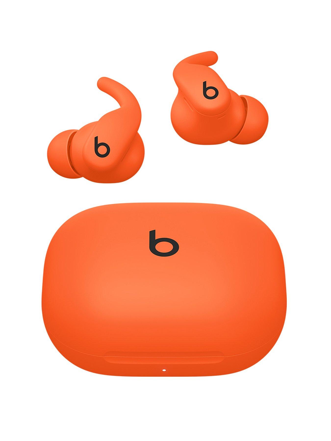 Beats Powerbeats Fit - Wireless Noise-Cancelling Workout Earbuds with Ultimate Secure Fit - Spark Orange