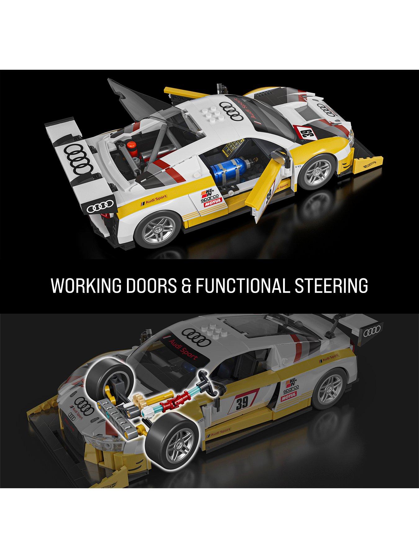 Brick Shop Hot Wheels 15-in Audi R8 LMS Building Toy Kit (820 Pieces ...
