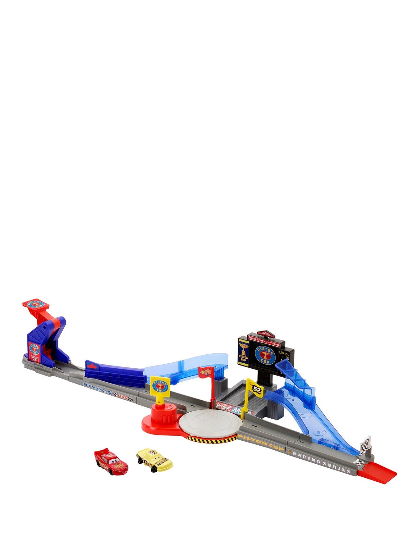 Disney Pixar Cars Piston Cup Stunting Speedway Playset with Lightning McQueen Toy Car