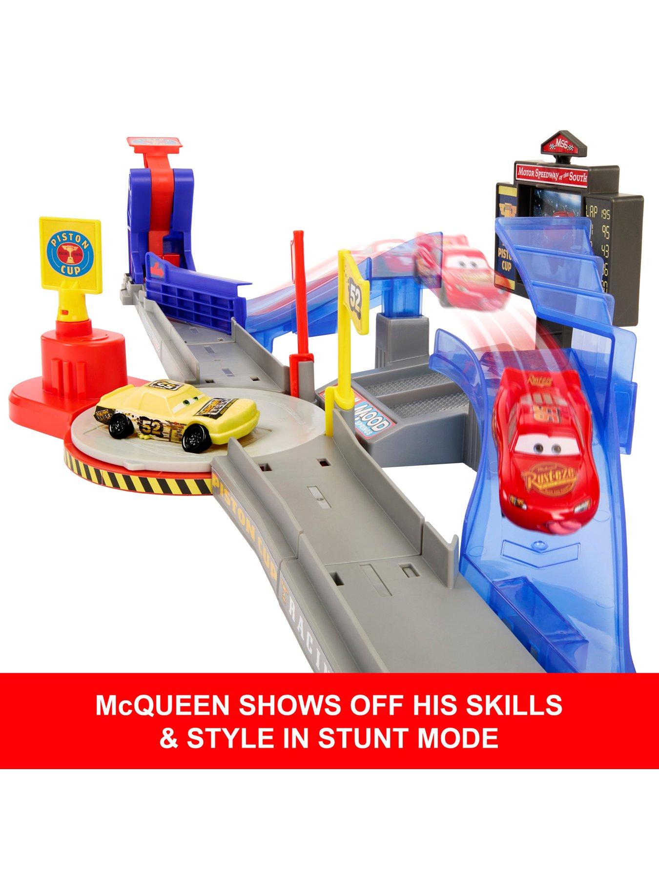Image 3 of 8 of Disney Pixar Cars Piston Cup Stunting Speedway Playset with Lightning McQueen Toy Car