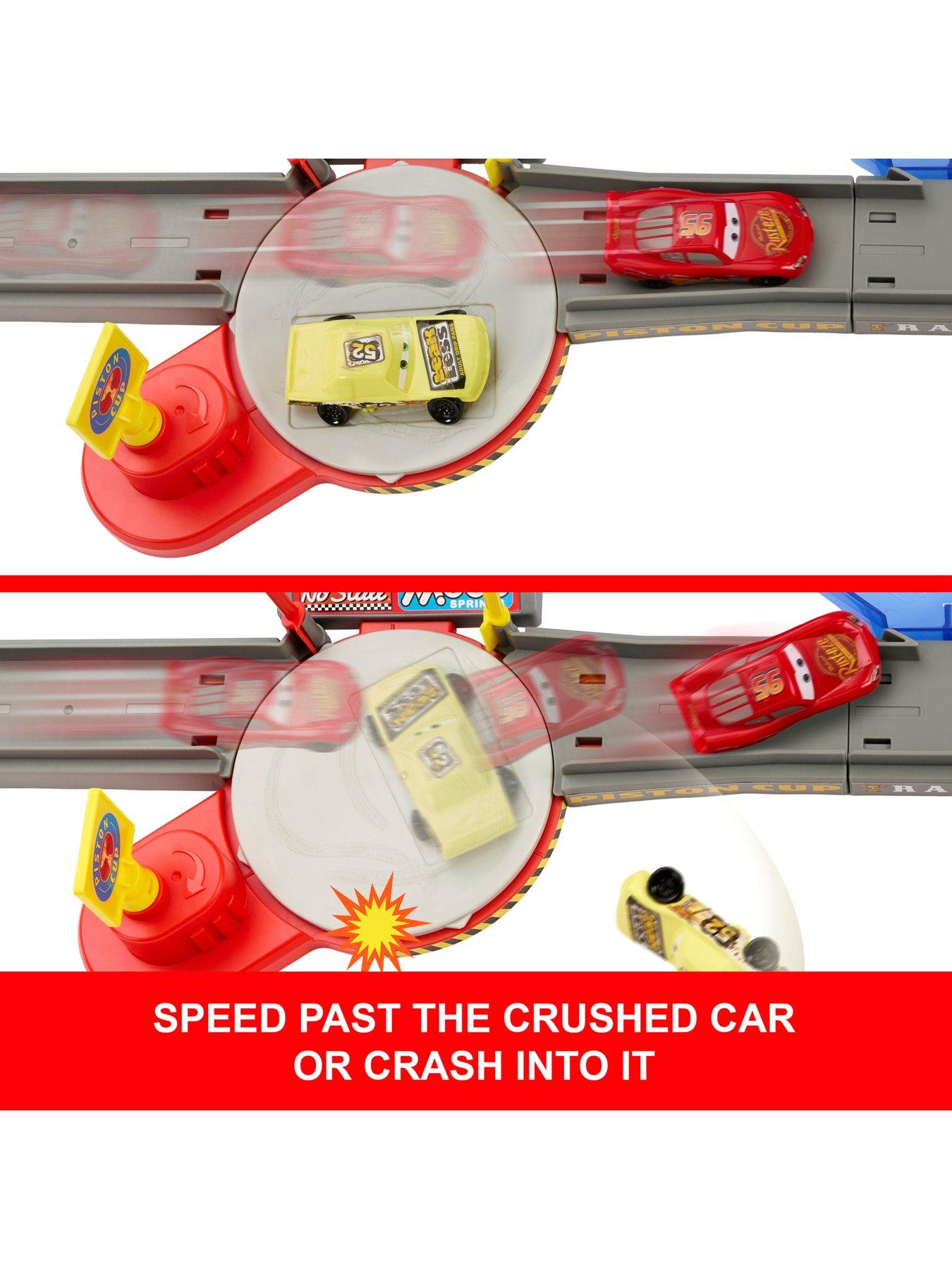Image 5 of 8 of Disney Pixar Cars Piston Cup Stunting Speedway Playset with Lightning McQueen Toy Car