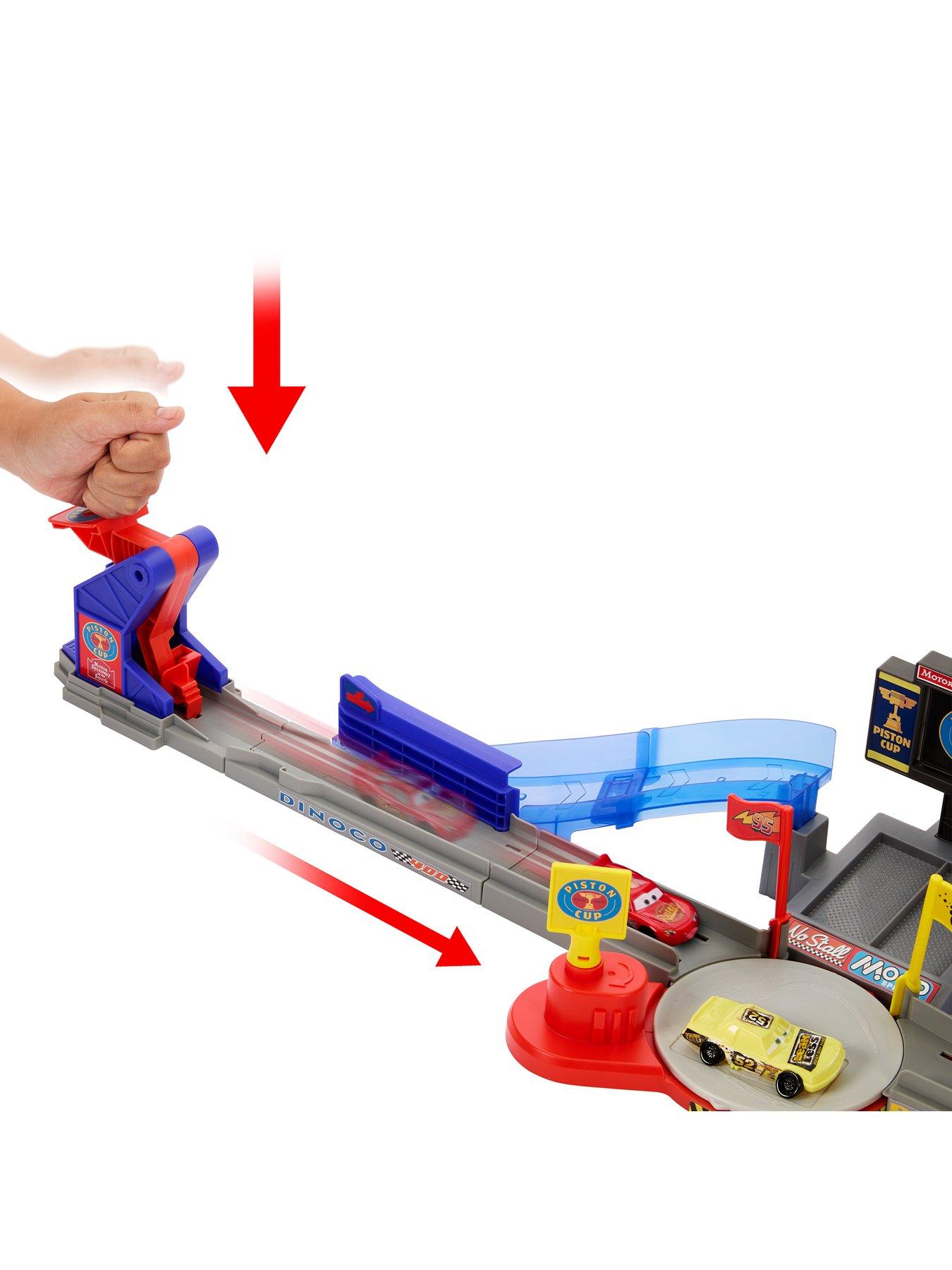 Image 6 of 8 of Disney Pixar Cars Piston Cup Stunting Speedway Playset with Lightning McQueen Toy Car