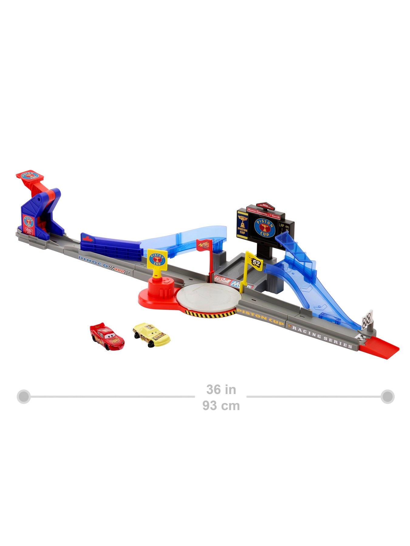 Image 7 of 8 of Disney Pixar Cars Piston Cup Stunting Speedway Playset with Lightning McQueen Toy Car