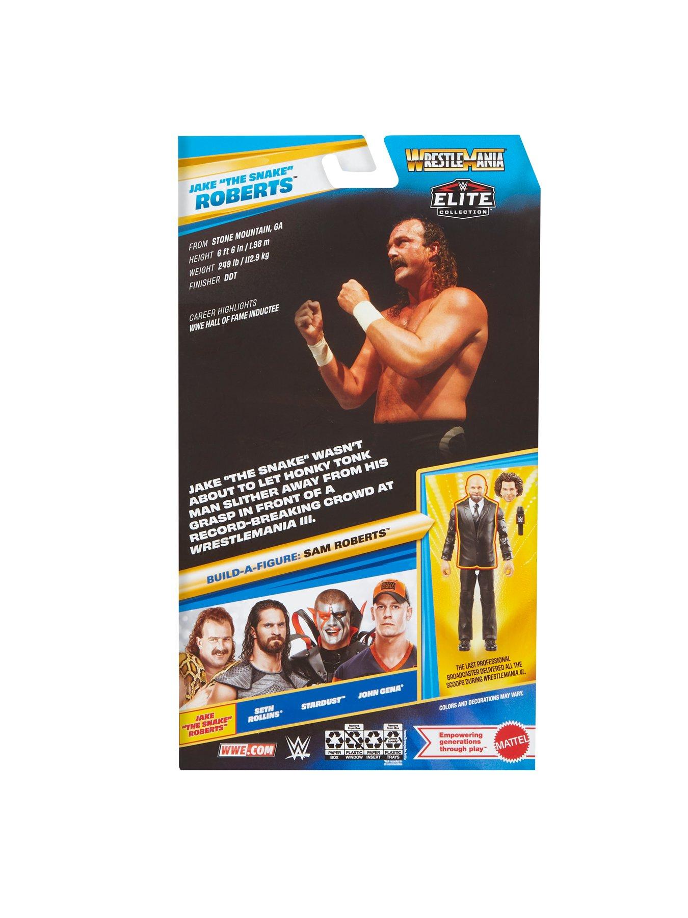 WWE Elite Collection: WrestleMania - Jake 'The Snake' Roberts Action ...