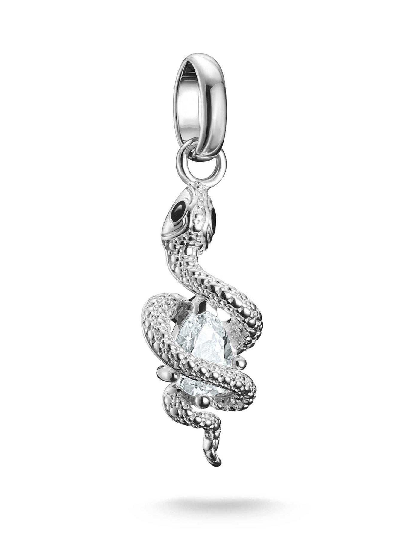 Thomas Sabo Charm Connect snake pendant with stone