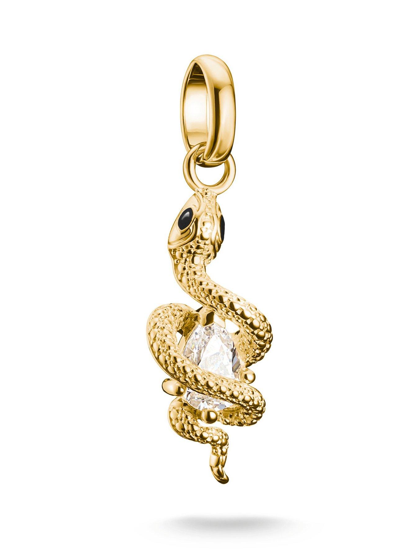 Thomas Sabo Charm Connect snake pendant with stone