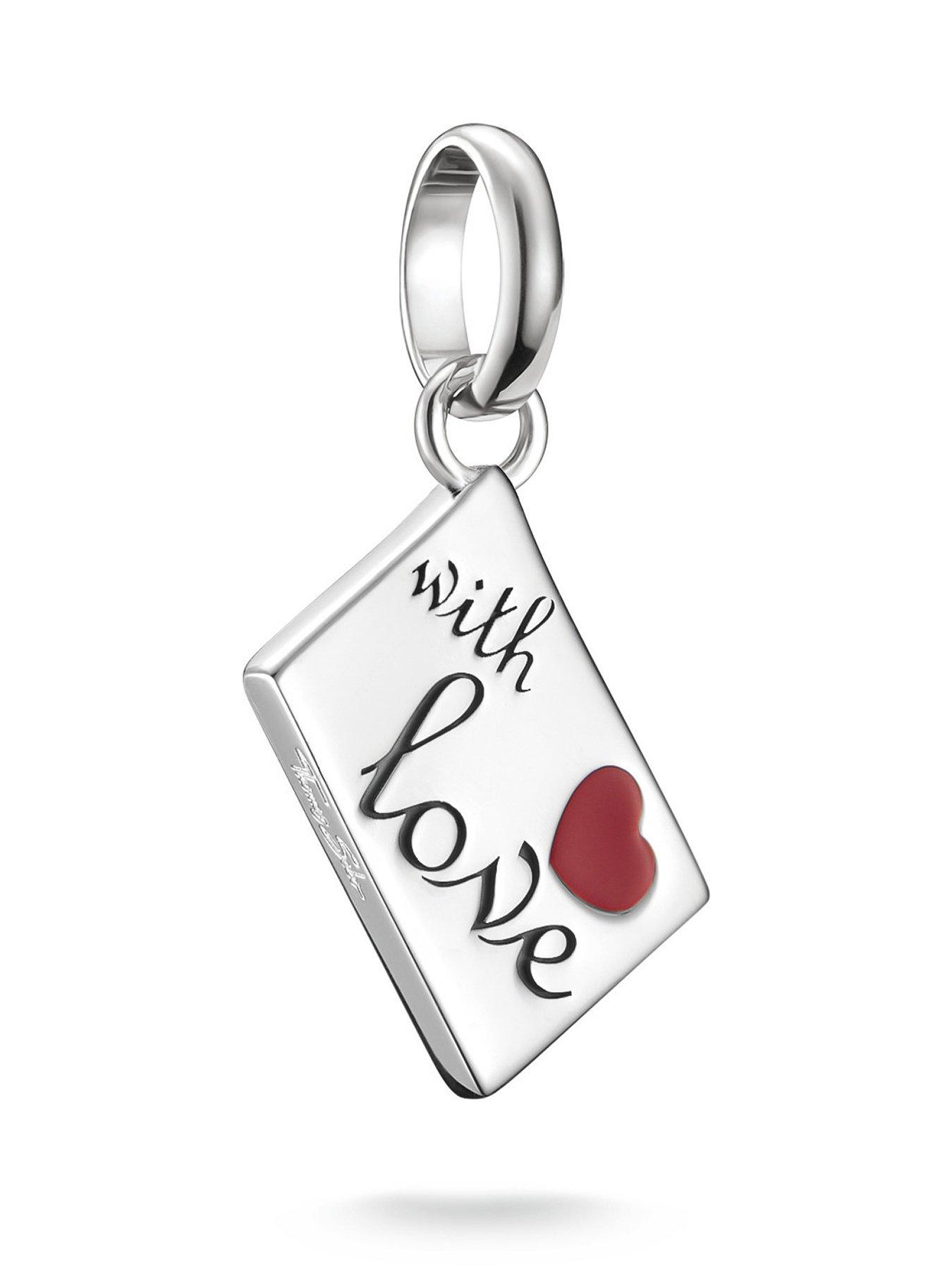 Image 1 of 5 of Thomas Sabo Charm Connect love letter pendant