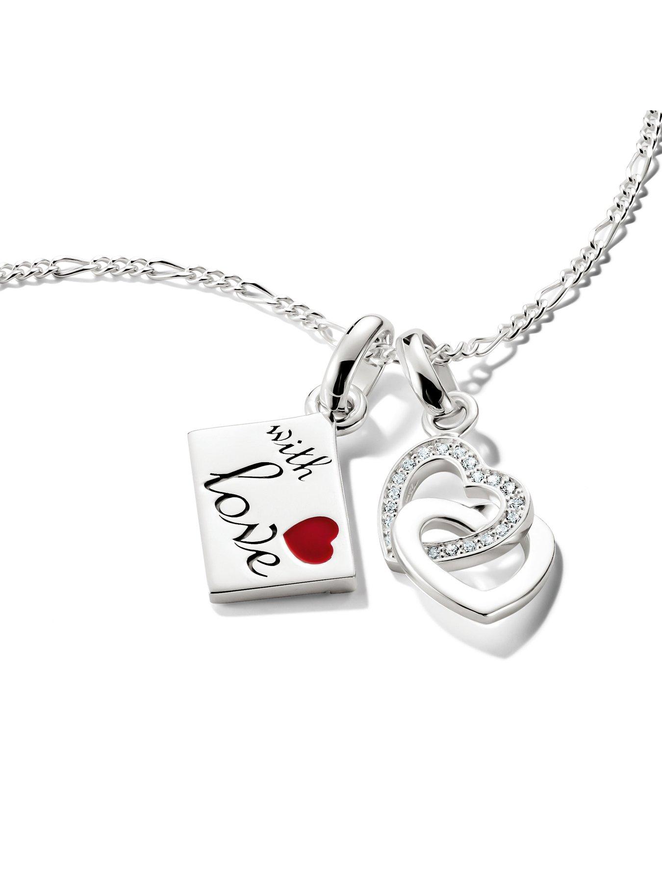 Image 2 of 5 of Thomas Sabo Charm Connect love letter pendant