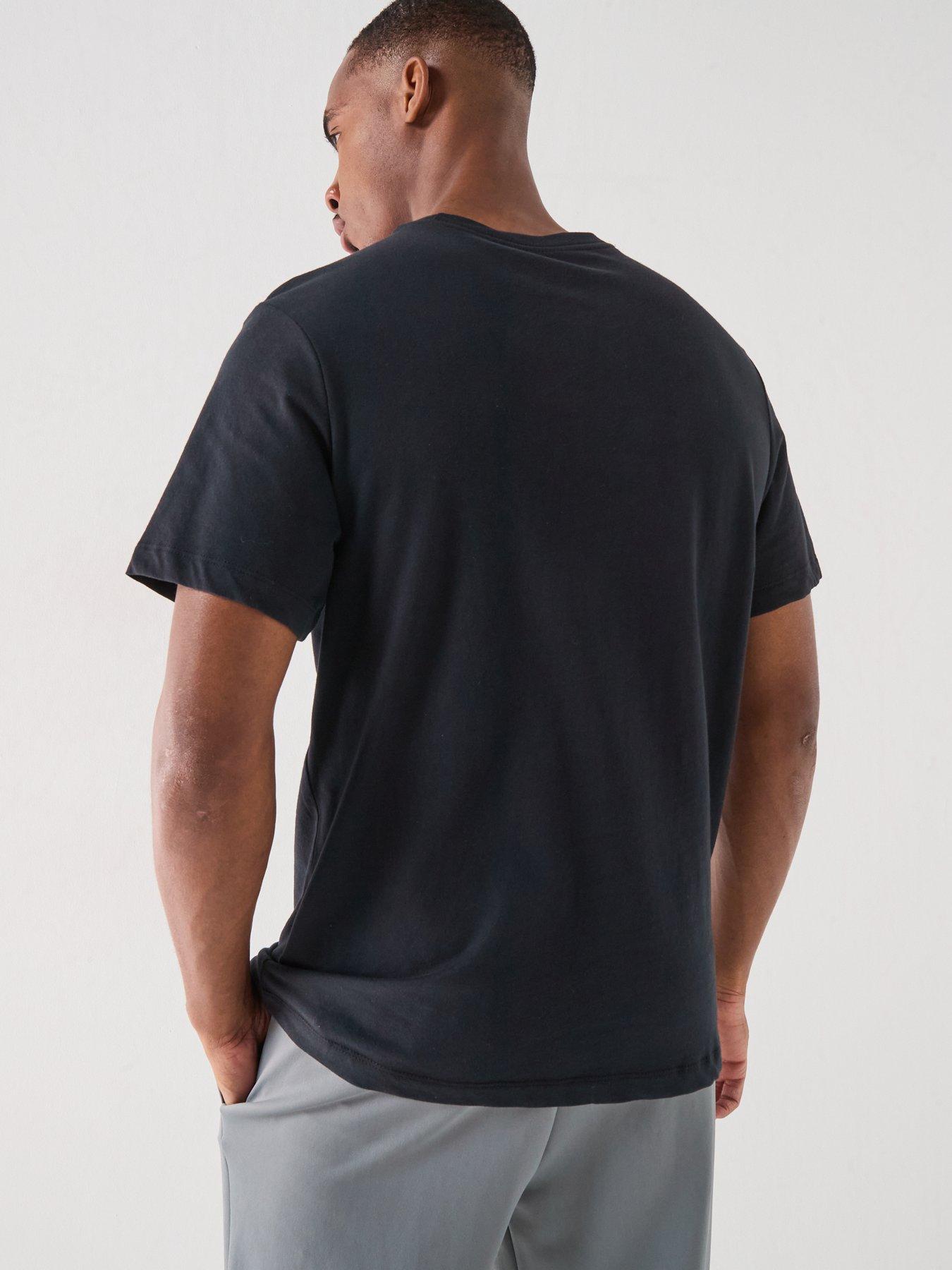 Image 2 of 7 of Nike Mens Training Dri-FIT Graphic T-Shirt - Black