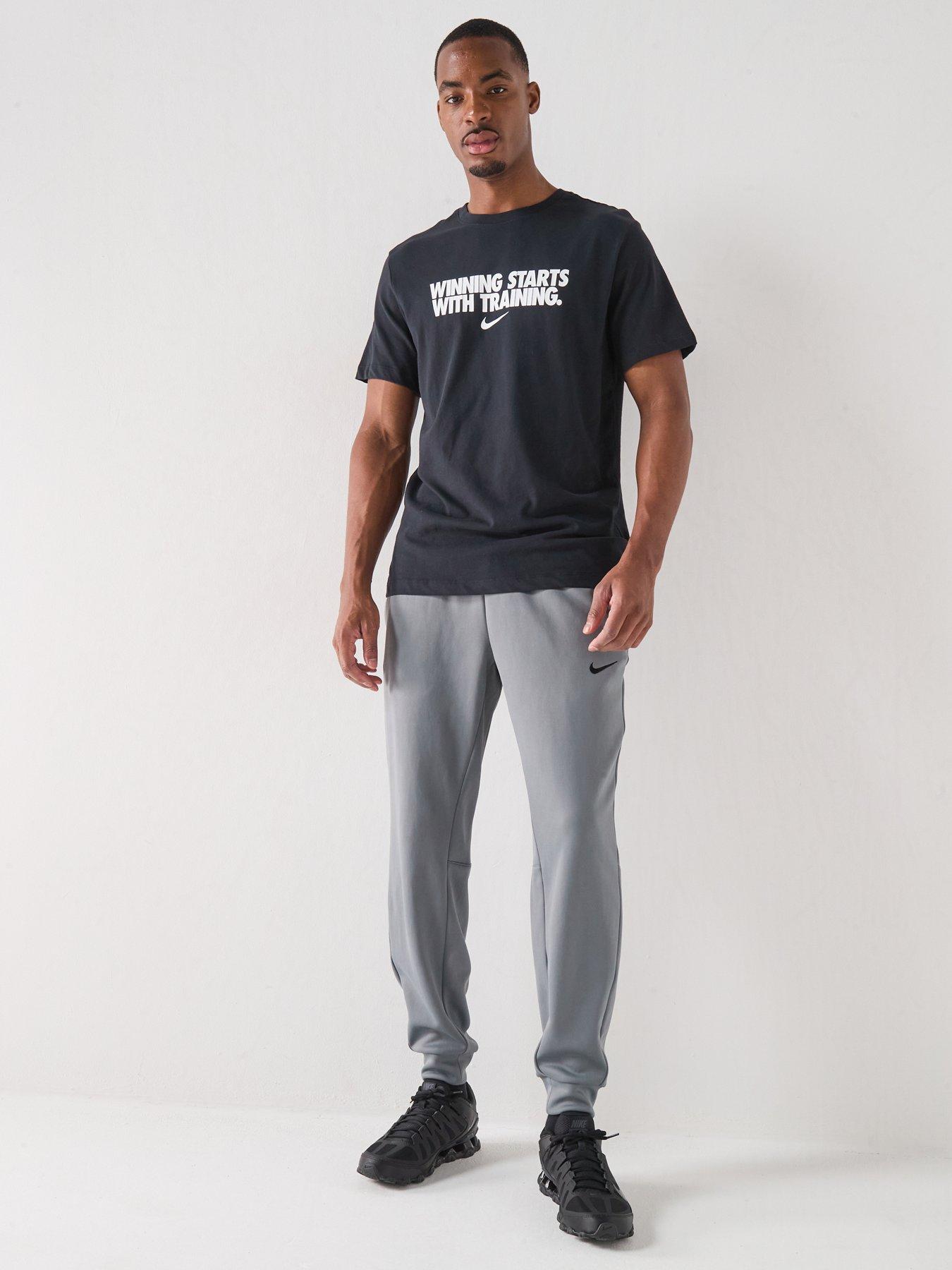 Image 6 of 7 of Nike Mens Training Dri-FIT Graphic T-Shirt - Black