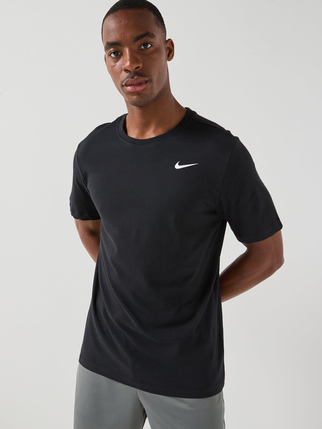Nike Mens Training Fitness T-Shirt, Black/White, Size Xl, Men