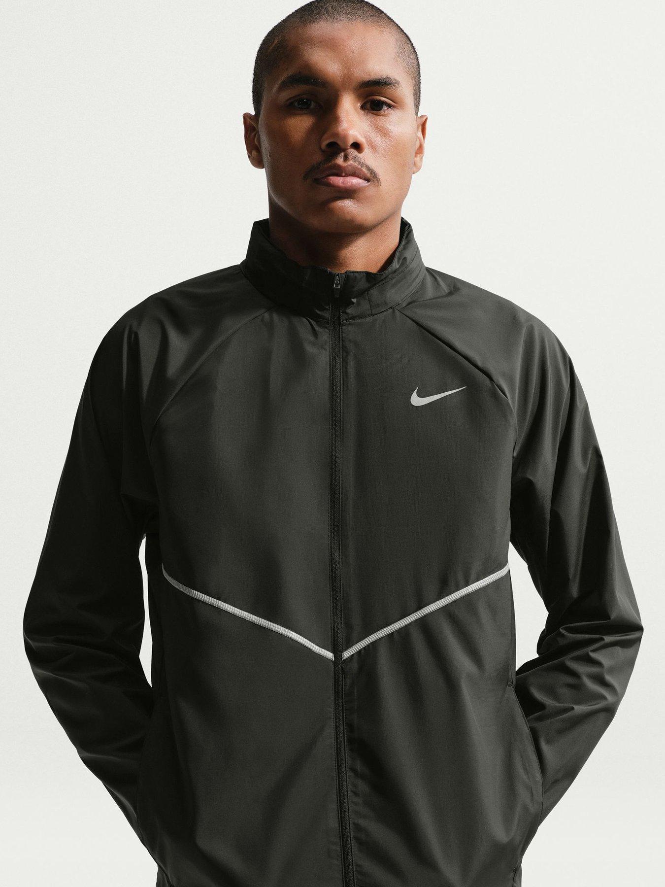 Nike Mens Miler UV Repel Running Jacket - Black