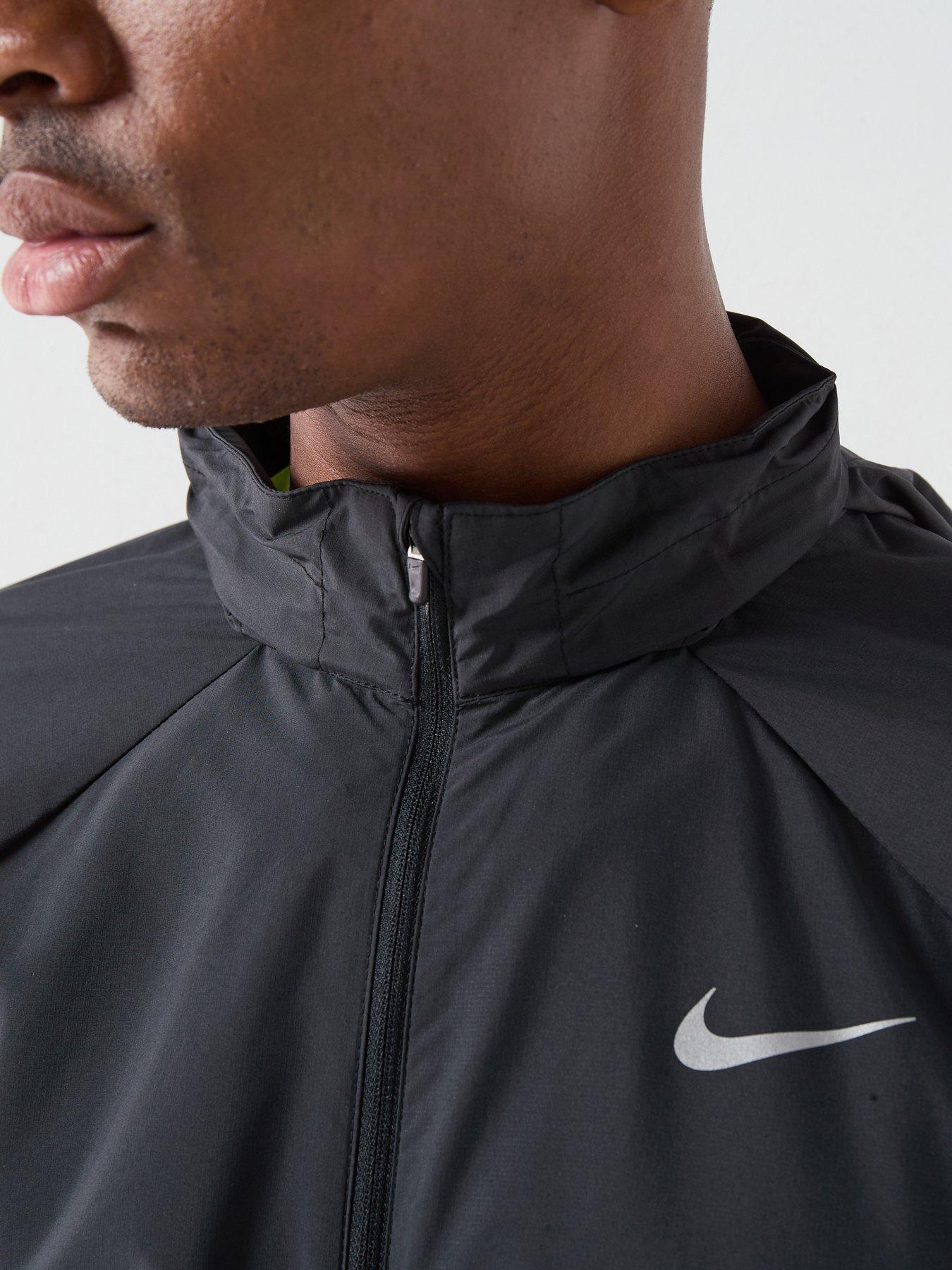 Image 4 of 7 of Nike Mens Miler UV Repel Running Jacket - Black