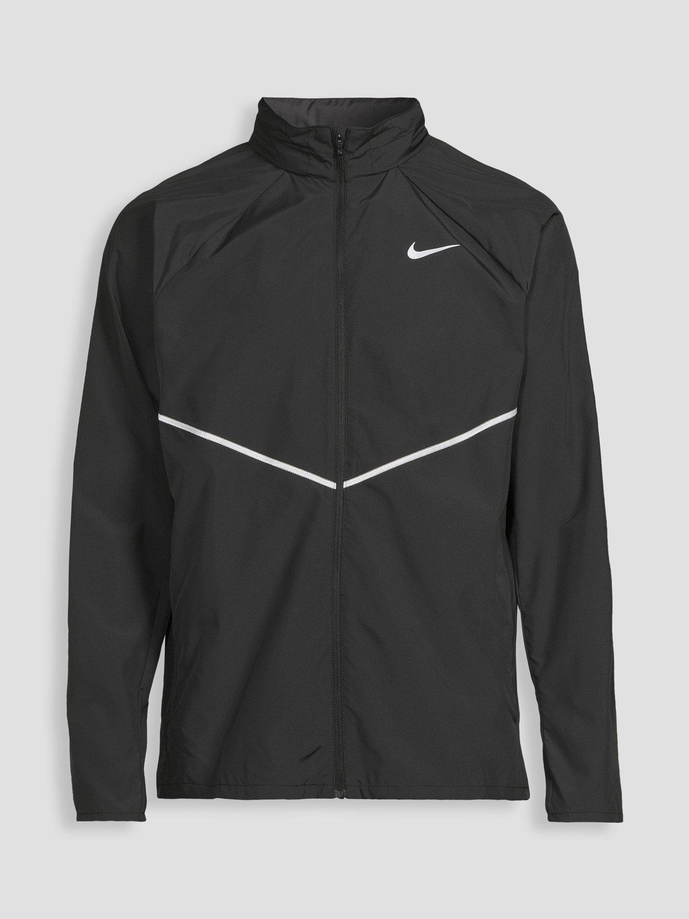 Image 7 of 7 of Nike Mens Miler UV Repel Running Jacket - Black