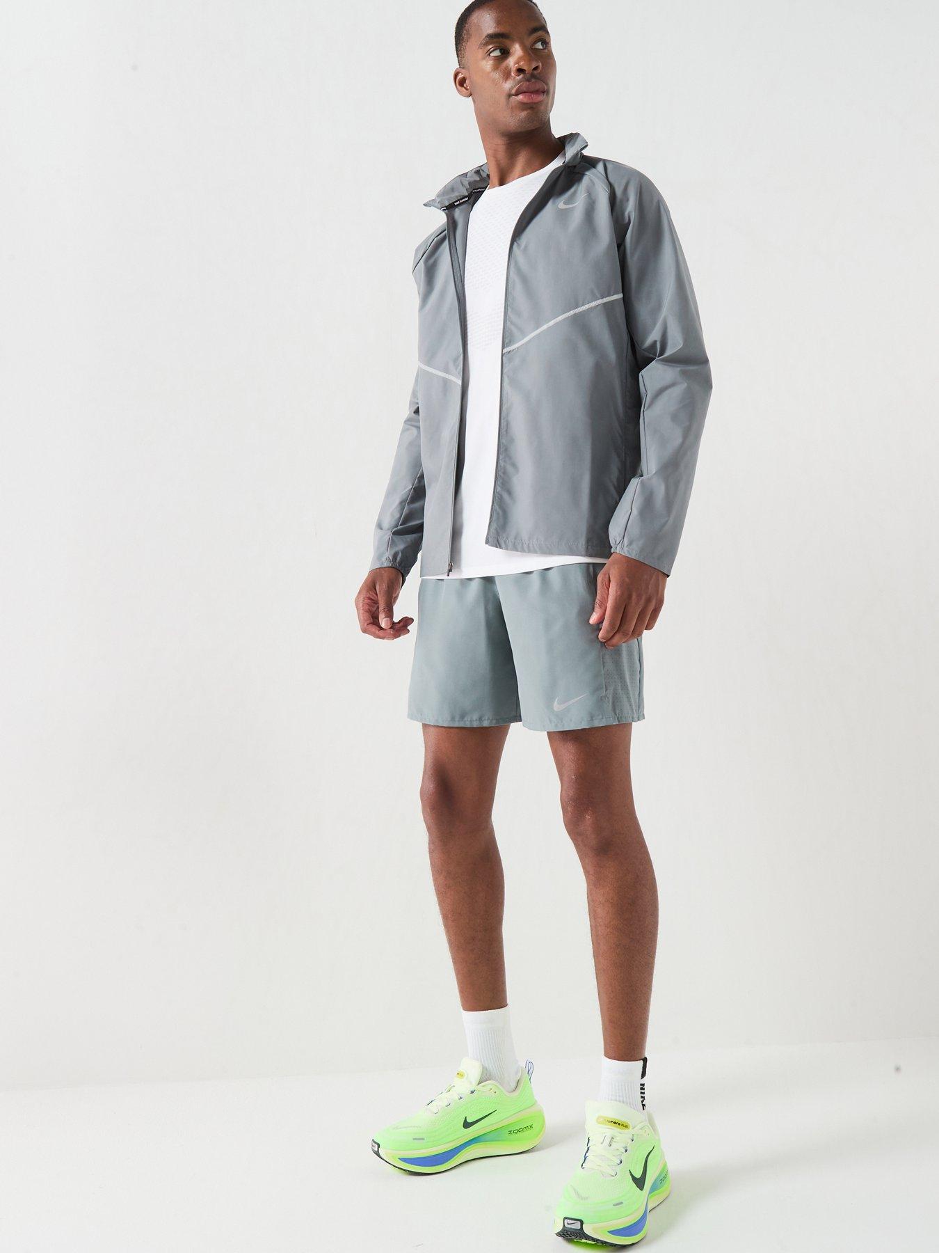 Image 3 of 7 of Nike Mens Running Miler UV Repel Jacket - Grey