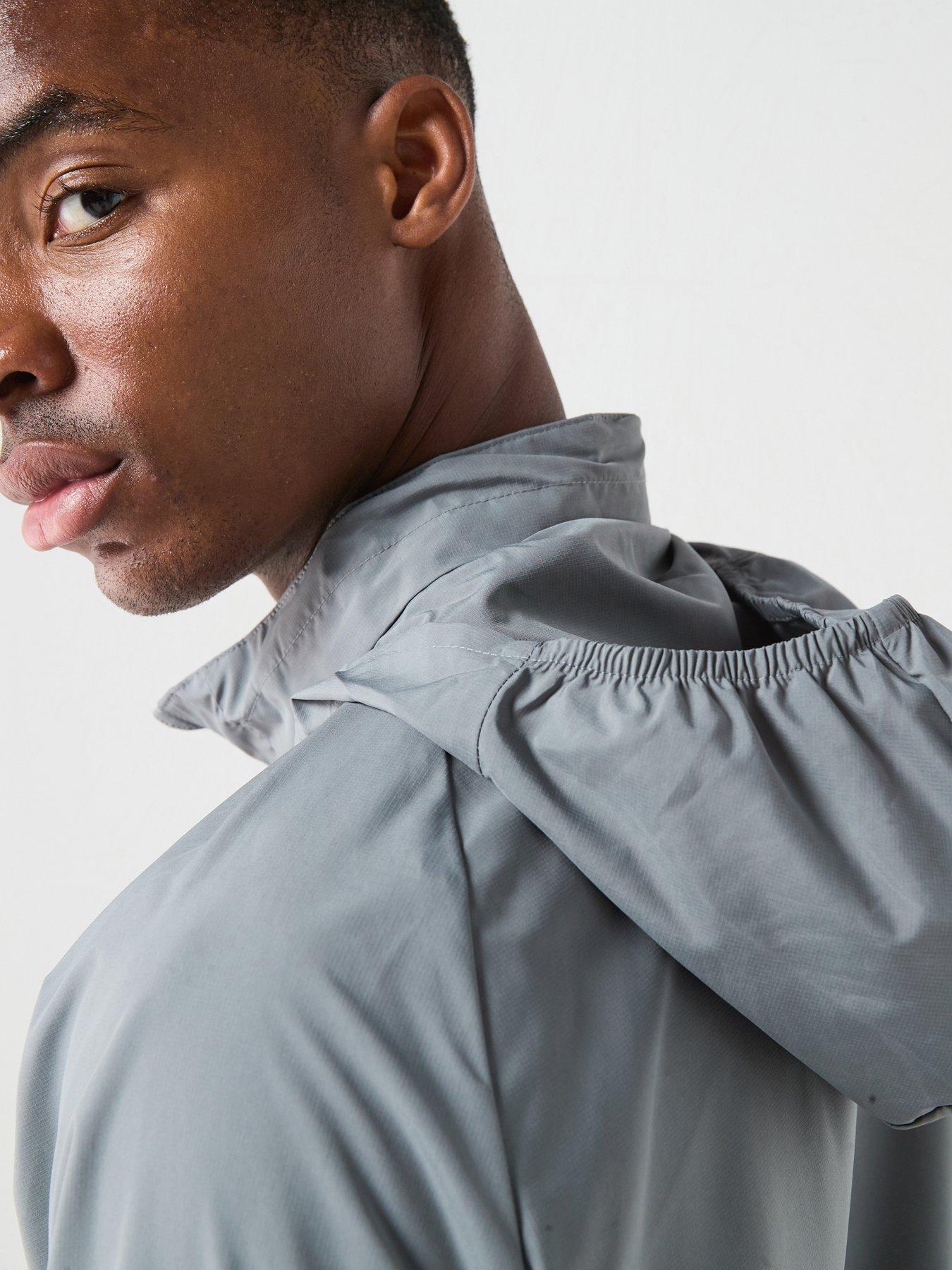 Image 5 of 7 of Nike Mens Running Miler UV Repel Jacket - Grey
